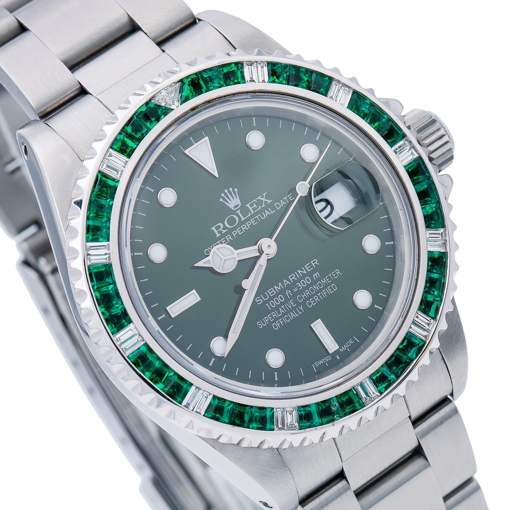Rolex Submariner Date 16800 40MM Green Dial With Stainless Steel Oyster Bracelet