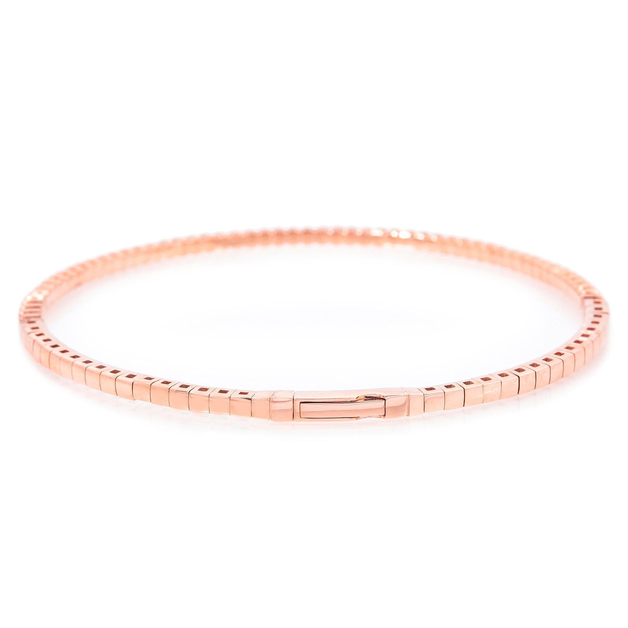 14K Rose Gold Women's Bracelet with 0.5 CT , 56 One Pointers Diamonds