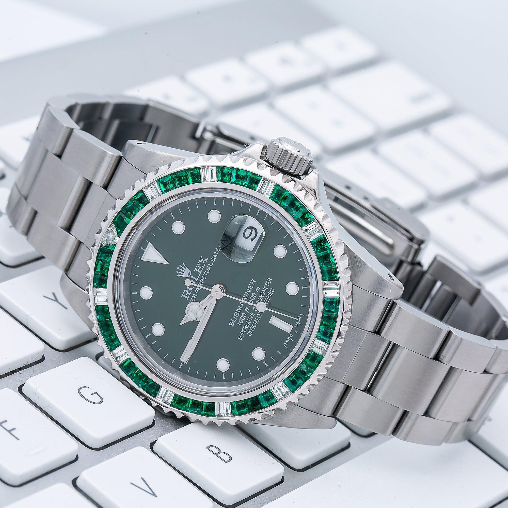 Rolex Submariner Date 16800 40MM Green Dial With Stainless Steel Oyster Bracelet