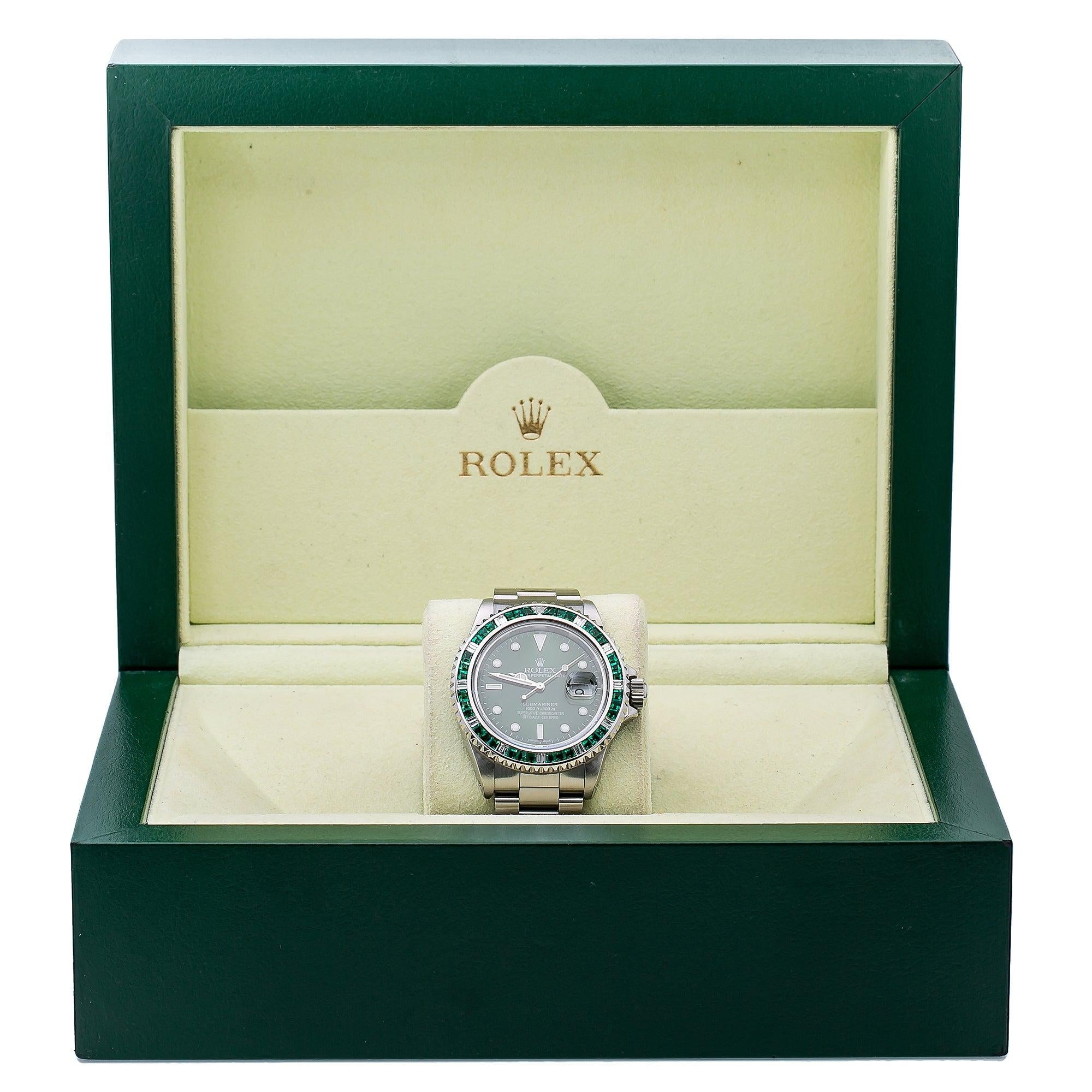 Rolex Submariner Date 16800 40MM Green Dial With Stainless Steel Oyster Bracelet