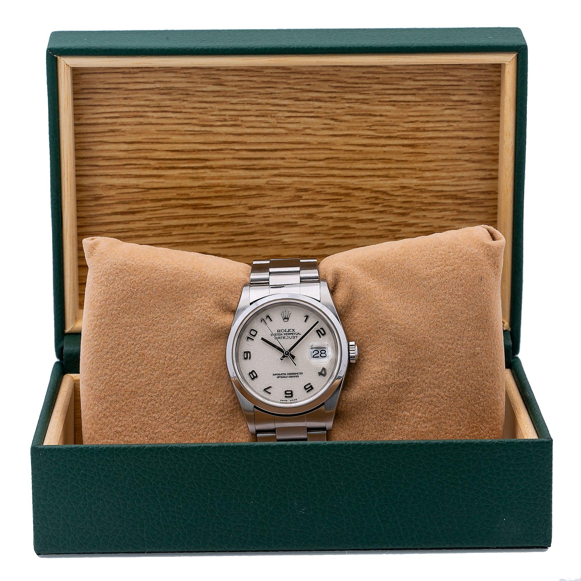 Rolex Datejust 16200 36MM White Dial With Stainless Steel Oyster Bracelet