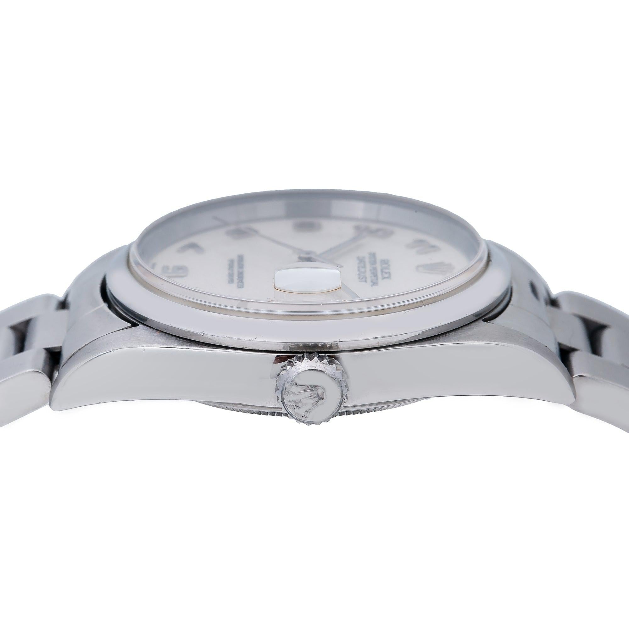 Rolex Datejust 16200 36MM White Dial With Stainless Steel Oyster Bracelet