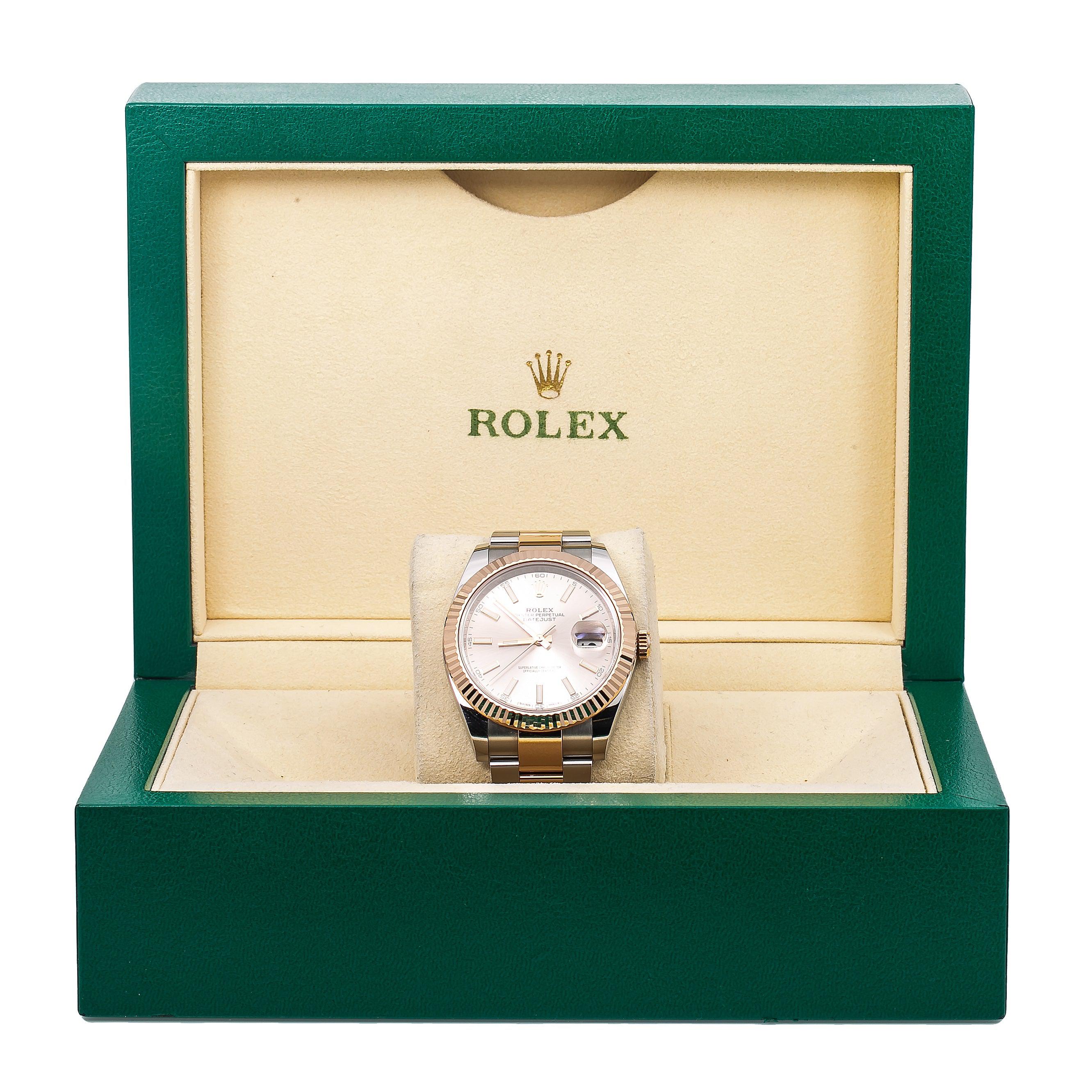 Rolex Datejust 41 126331 41MM Pink Dial With Two Tone Oyster Bracelet