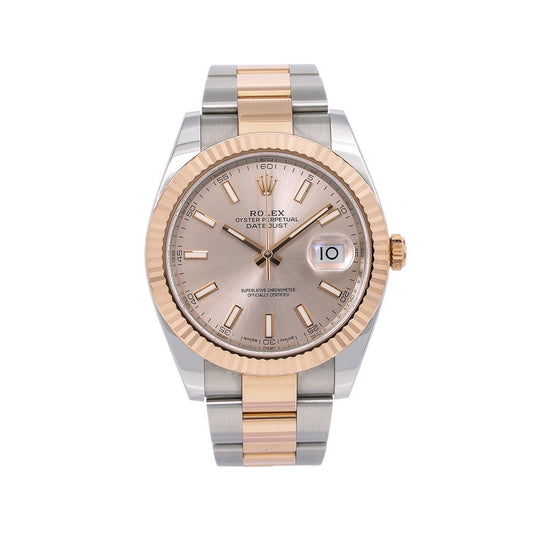 Rolex Datejust 41 126331 41MM Pink Dial With Two Tone Oyster Bracelet