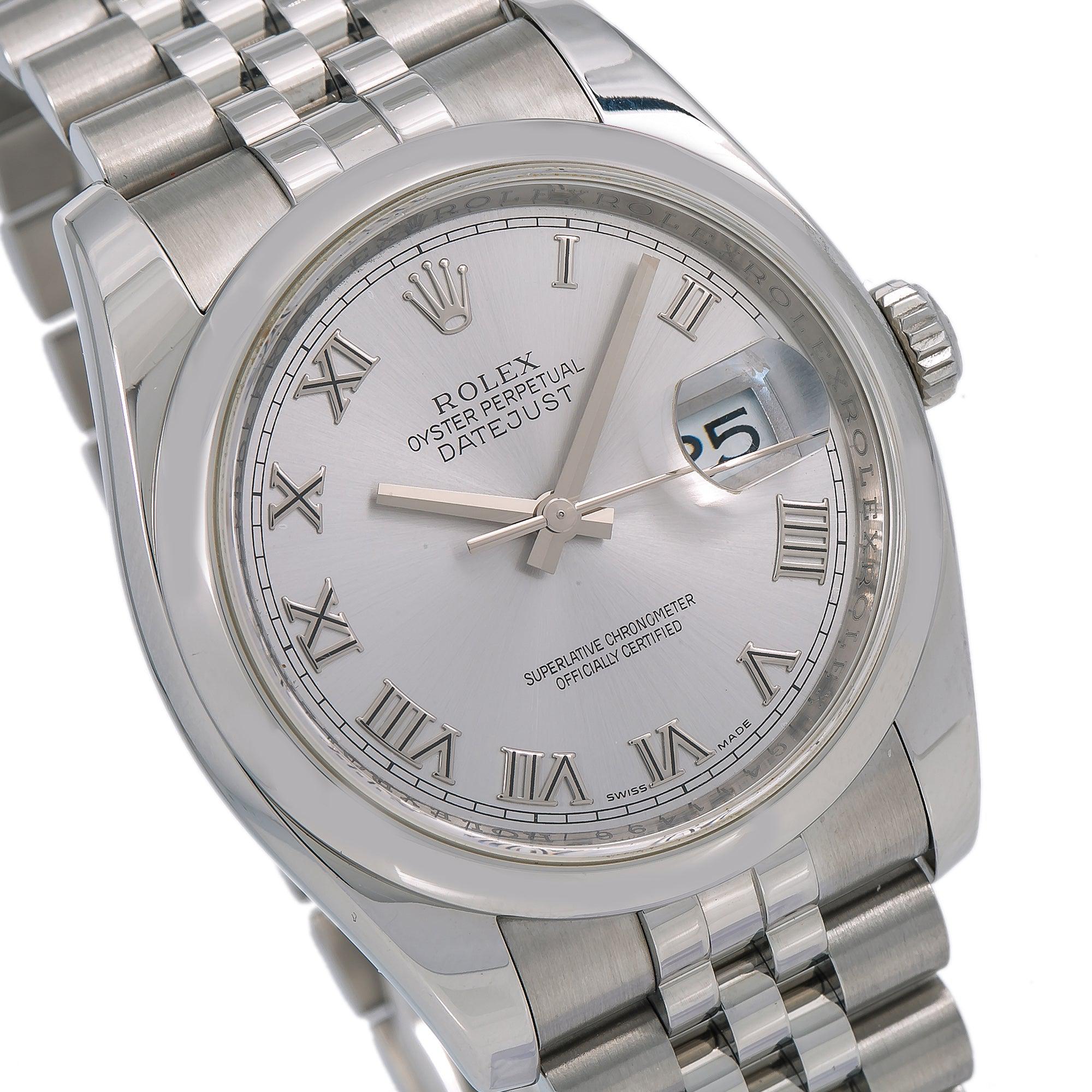 Rolex Datejust 116200 36MM Silver Dial With Stainless Steel Jubilee Bracelet