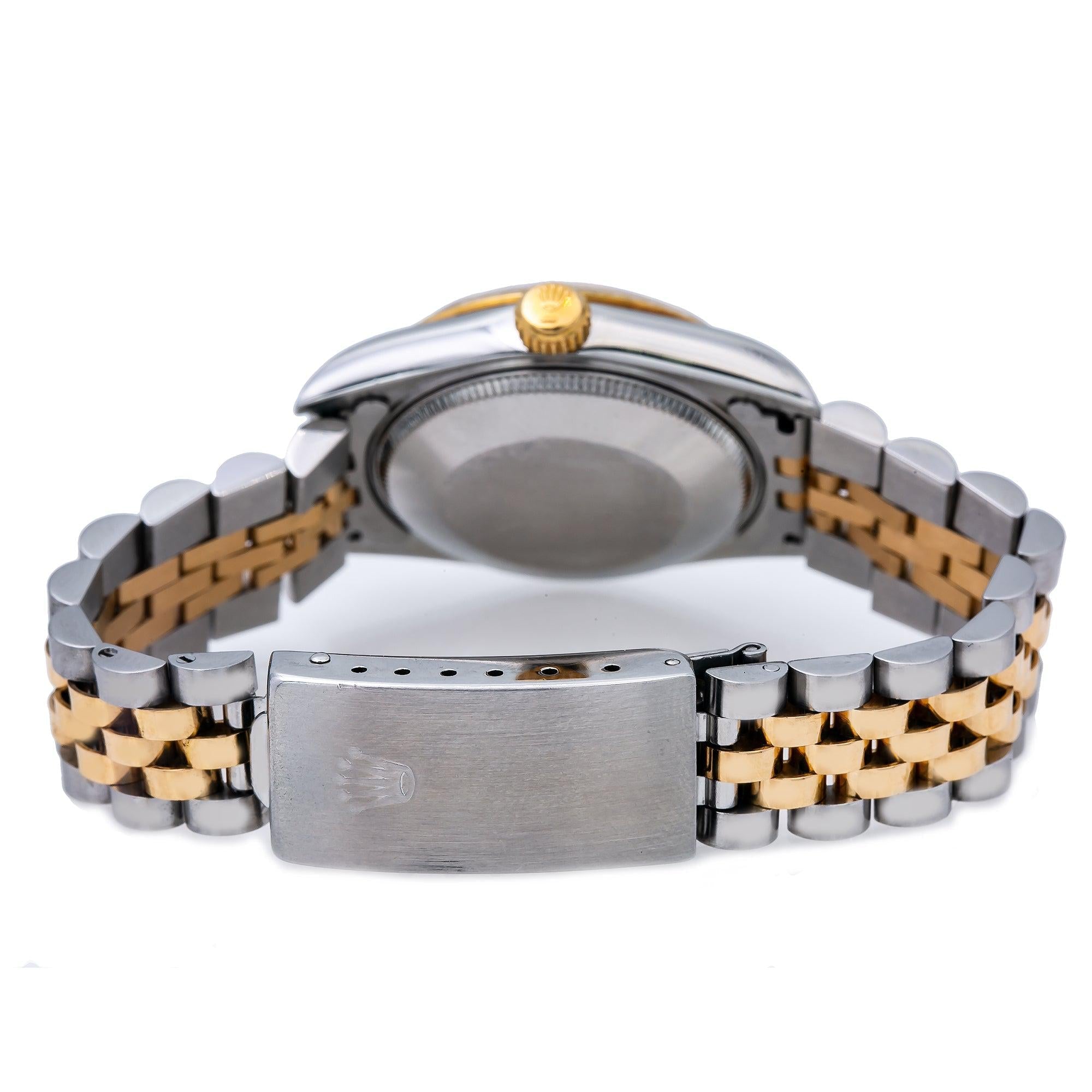 Rolex Lady-Datejust 68273 31MM Blue Diamond Dial With Two Tone Jubilee Bracelet