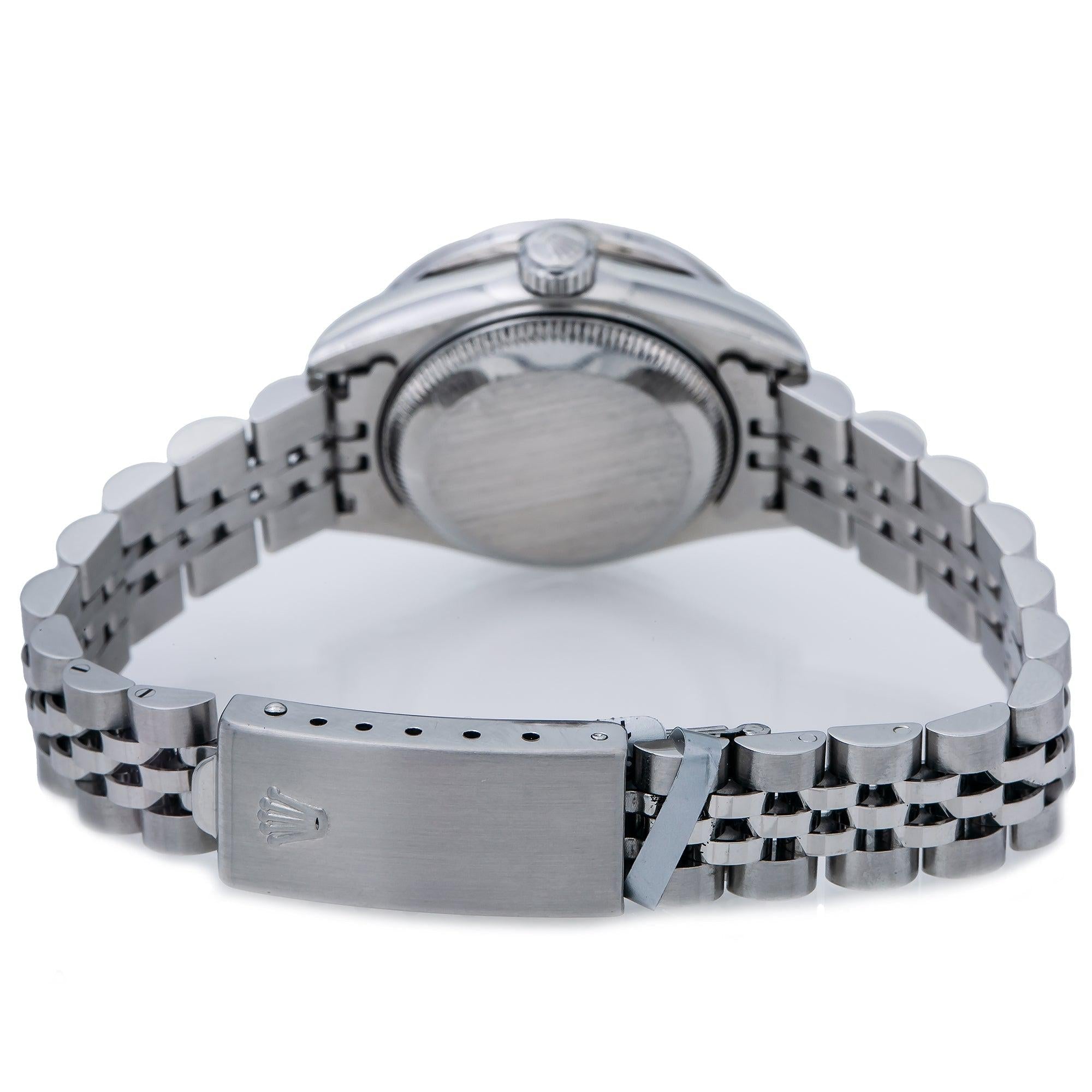 Rolex Lady-Datejust 69174 26MM Blue Diamond Dial With 0.90 CT Diamonds