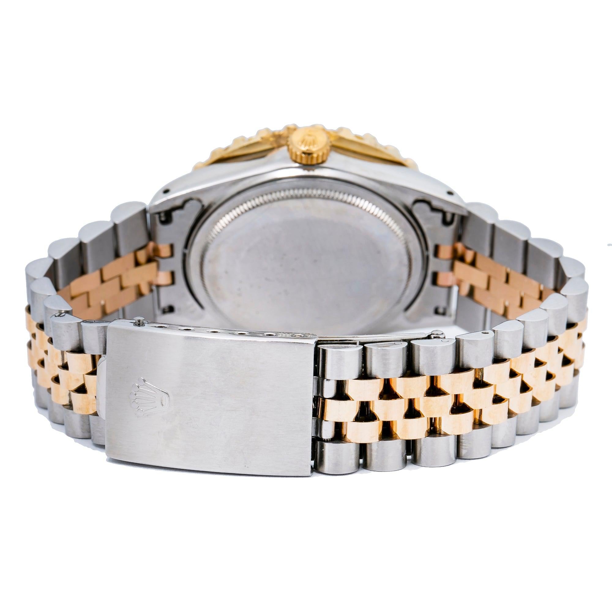 Rolex Date Just 36MM Blue Diamond Dial Two Tone Bracelet