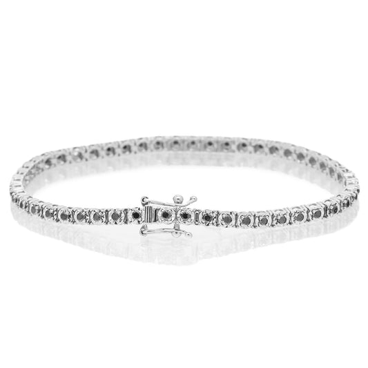 14K GOLD TENNIS BRACELET 1.28 CT DIAMONDS