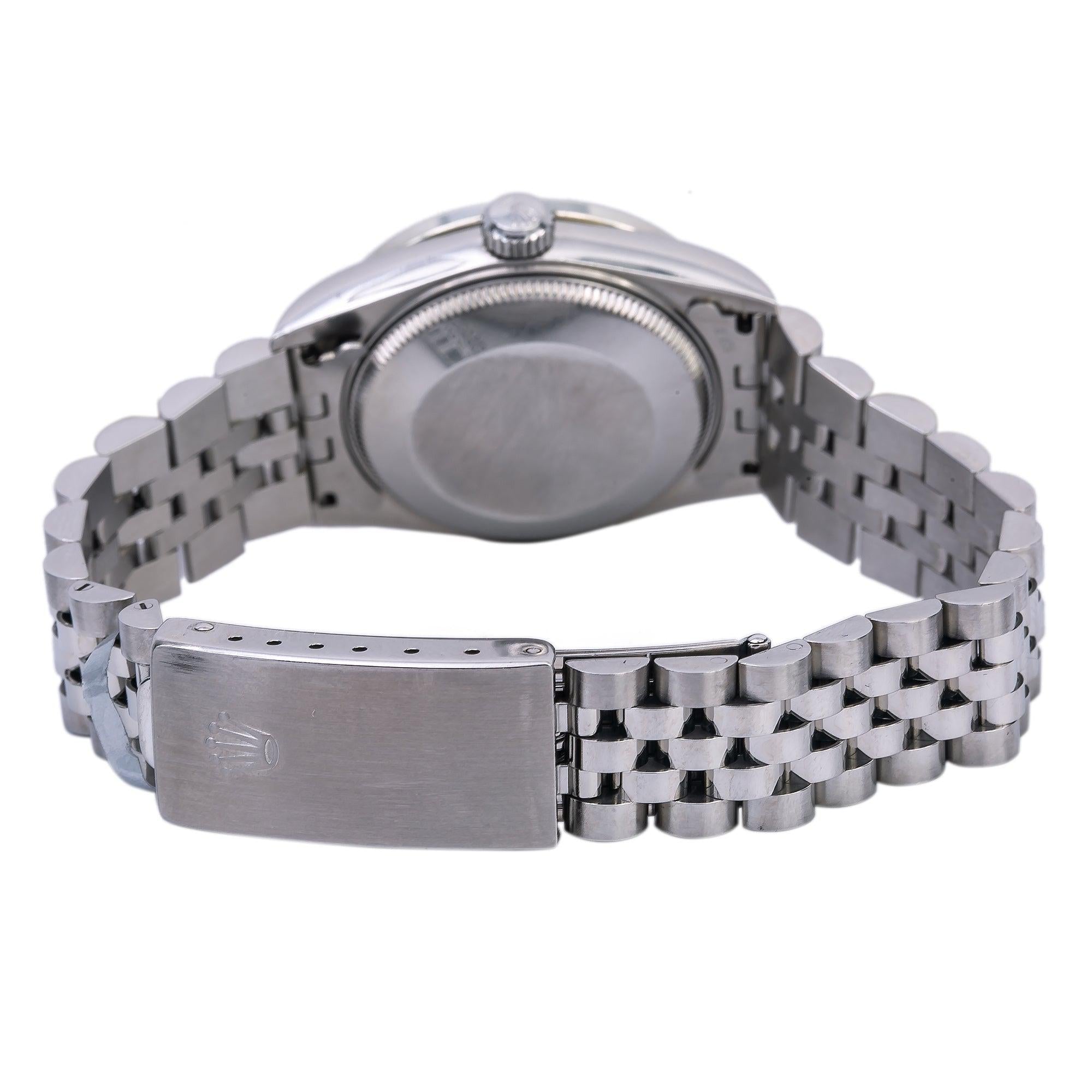 Rolex Lady-Datejust Diamond Watch, 68240 31mm, Pink Custom Diamond Dial With Stainless Steel Jubilee