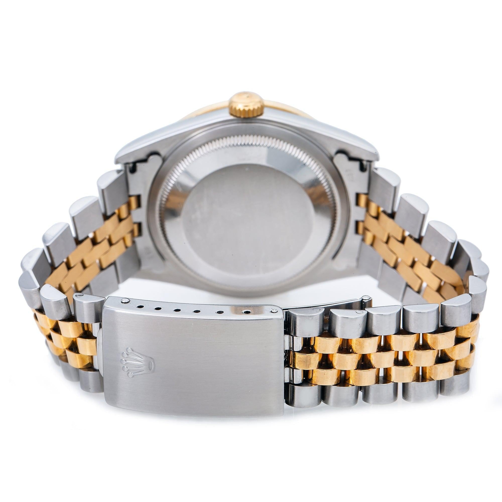 Rolex Datejust 16233 36MM Black Diamond Dial With 1.20 CT Diamonds