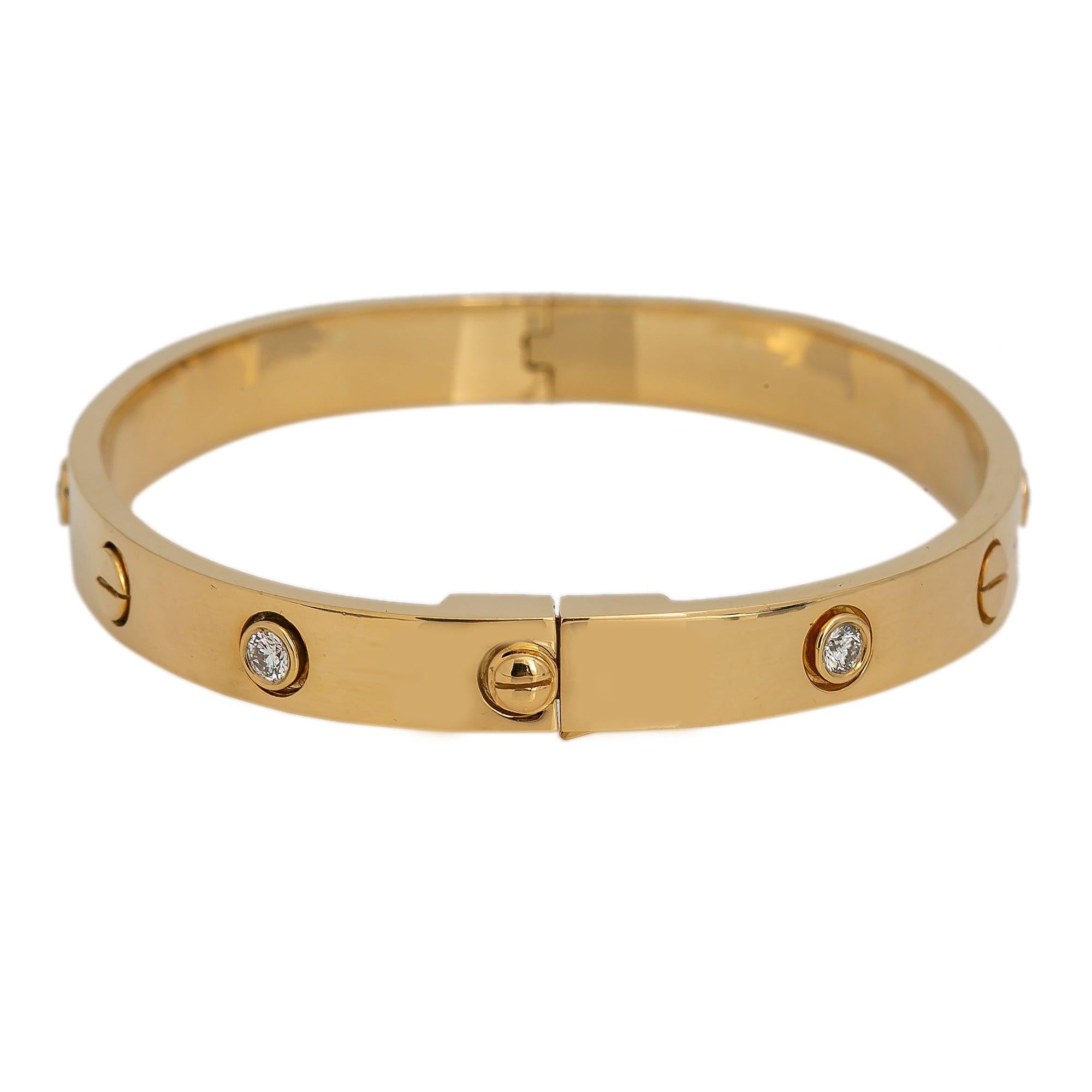 18K YELLOW GOLD WOMEN'S BRACELET WITH 0.5 CT DIAMONDS
