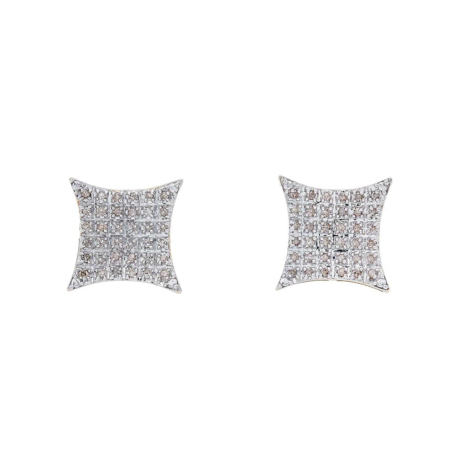10K YELLOW GOLD DIAMOND EARRINGS 0.30 CT