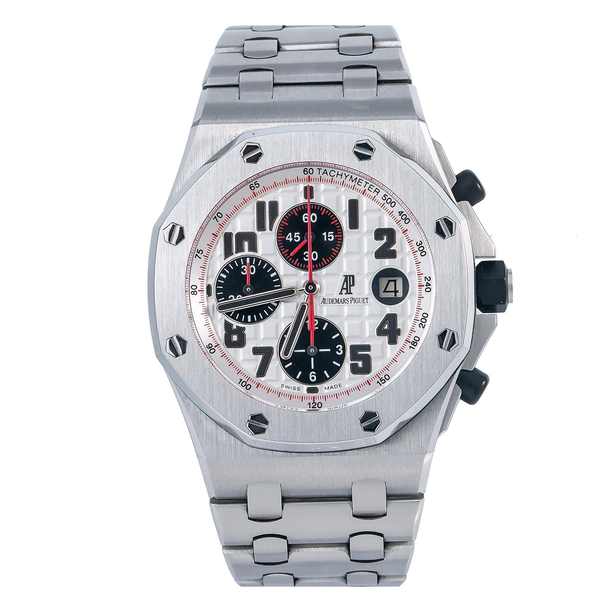 Audemars Piguet Royal Oak Offshore "Panda" Chronograph 26170ST 42MM White Dial With Stainless Steel Bracelet