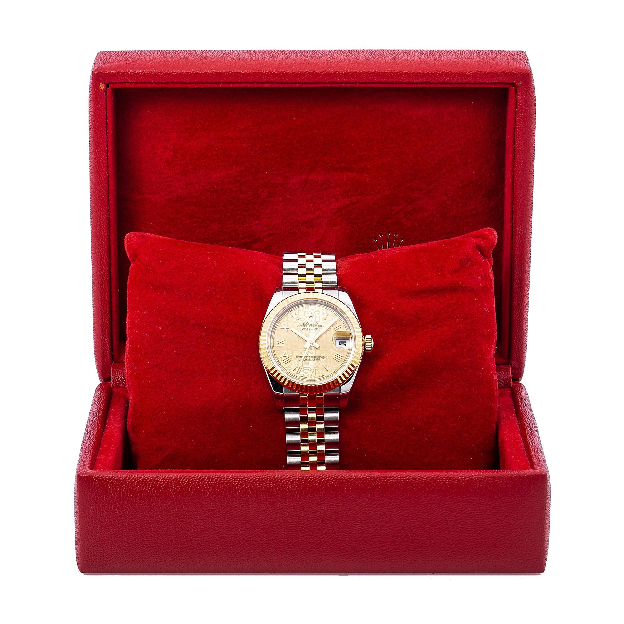 Rolex Lady-Datejust 178273 31MM Champagne Dial With Two Tone Jubilee Bracelet