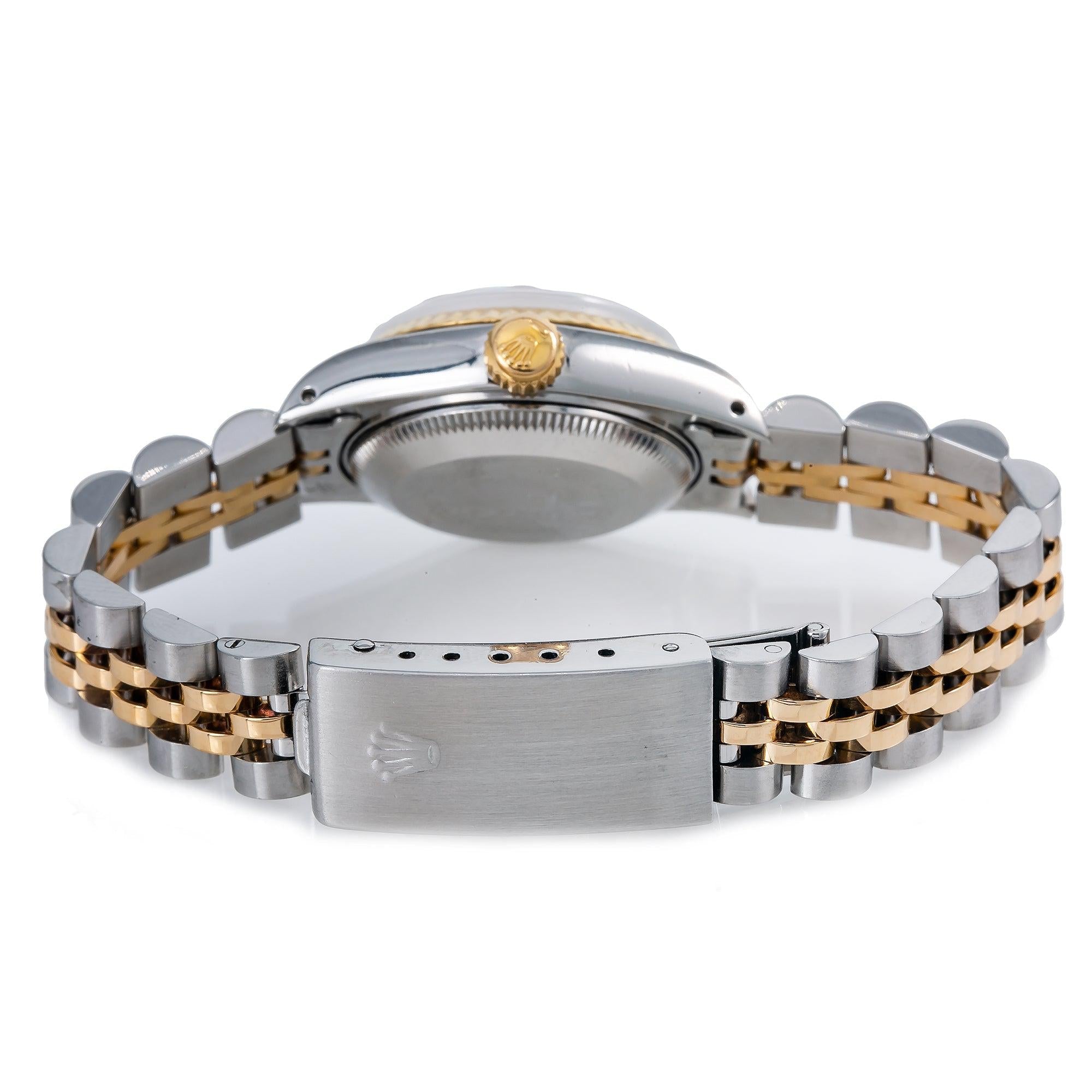 Rolex Datejust 69173 26MM Diamond Dial With Two Tone Jubilee Bracelet