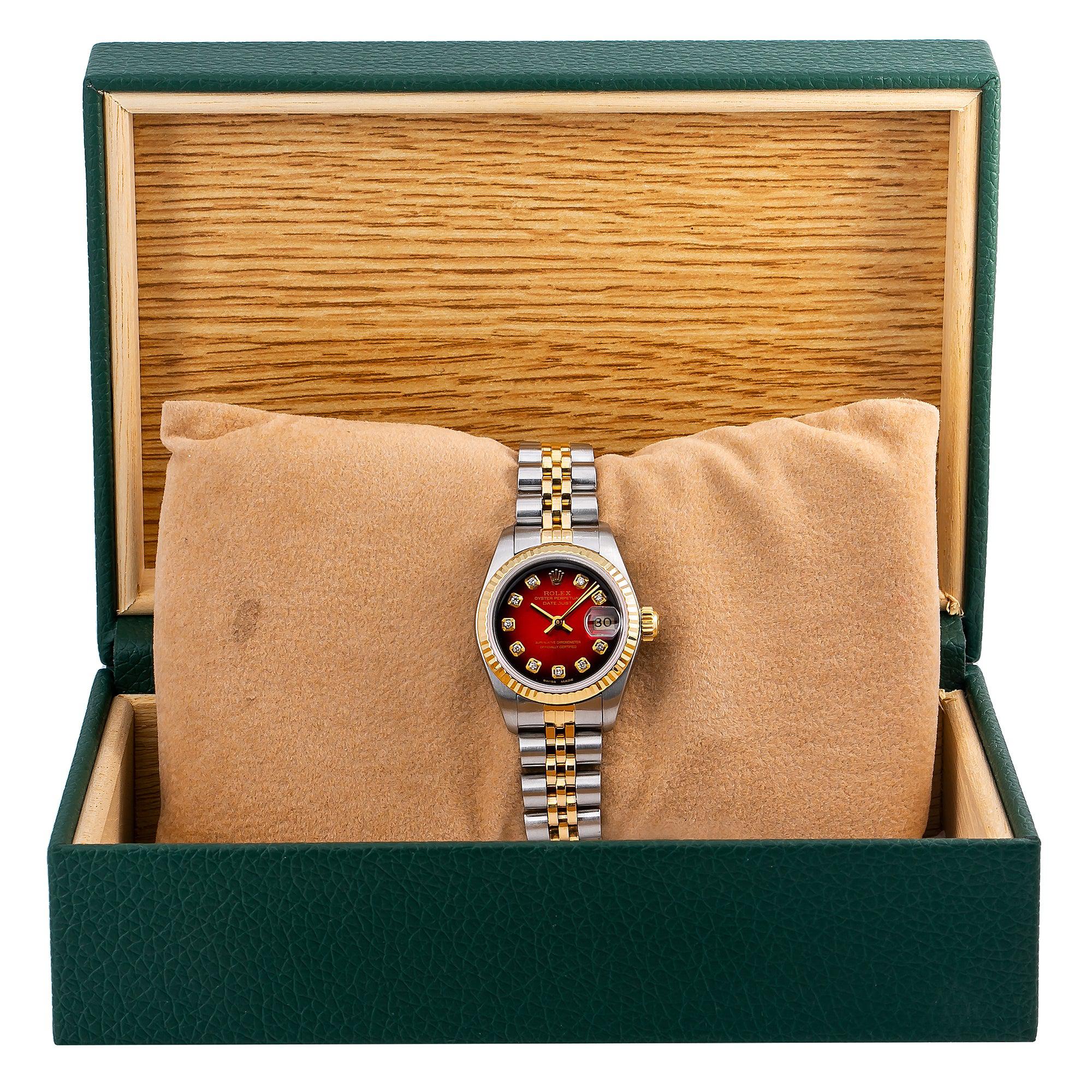 Rolex Datejust 69173 26MM Diamond Dial With Two Tone Jubilee Bracelet