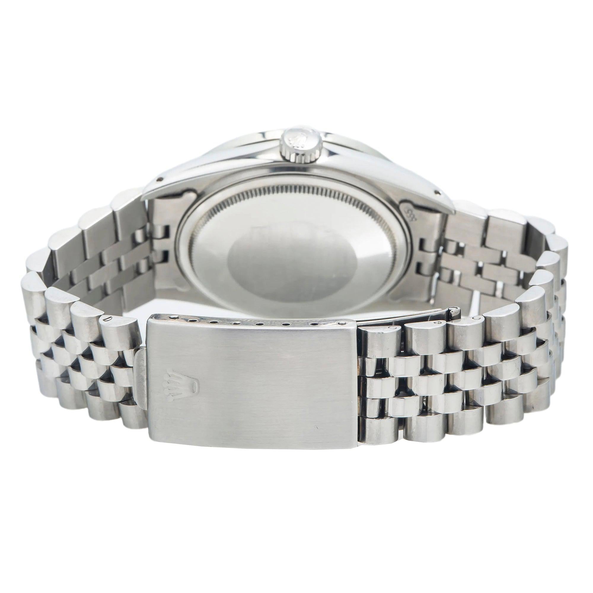 Rolex Datejust 1601 36MM Green Diamond Dial With Stainless Steel Jubilee Bracelet