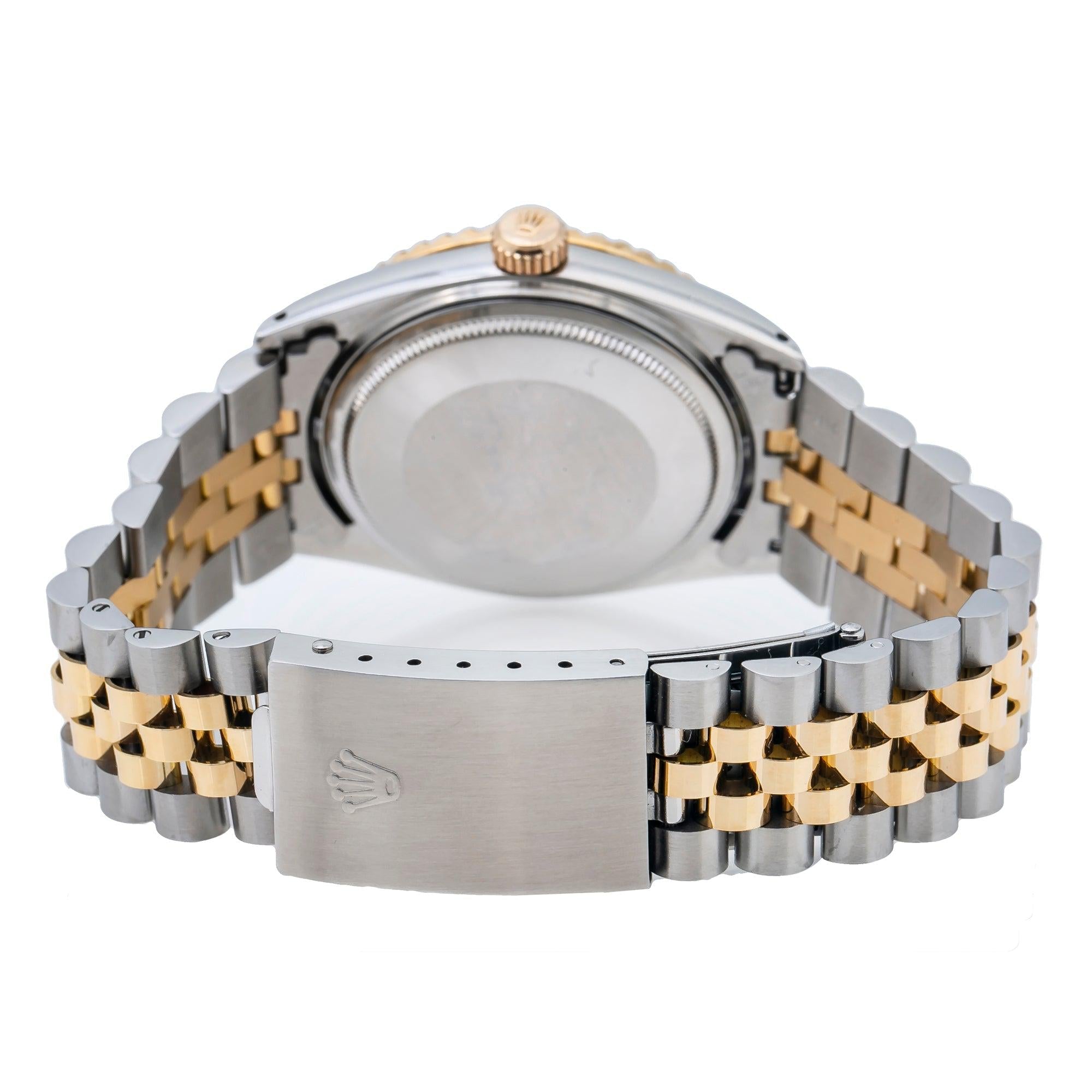 Rolex Datejust 1601 36MM Green Diamond Dial With Two Tone Bracelet