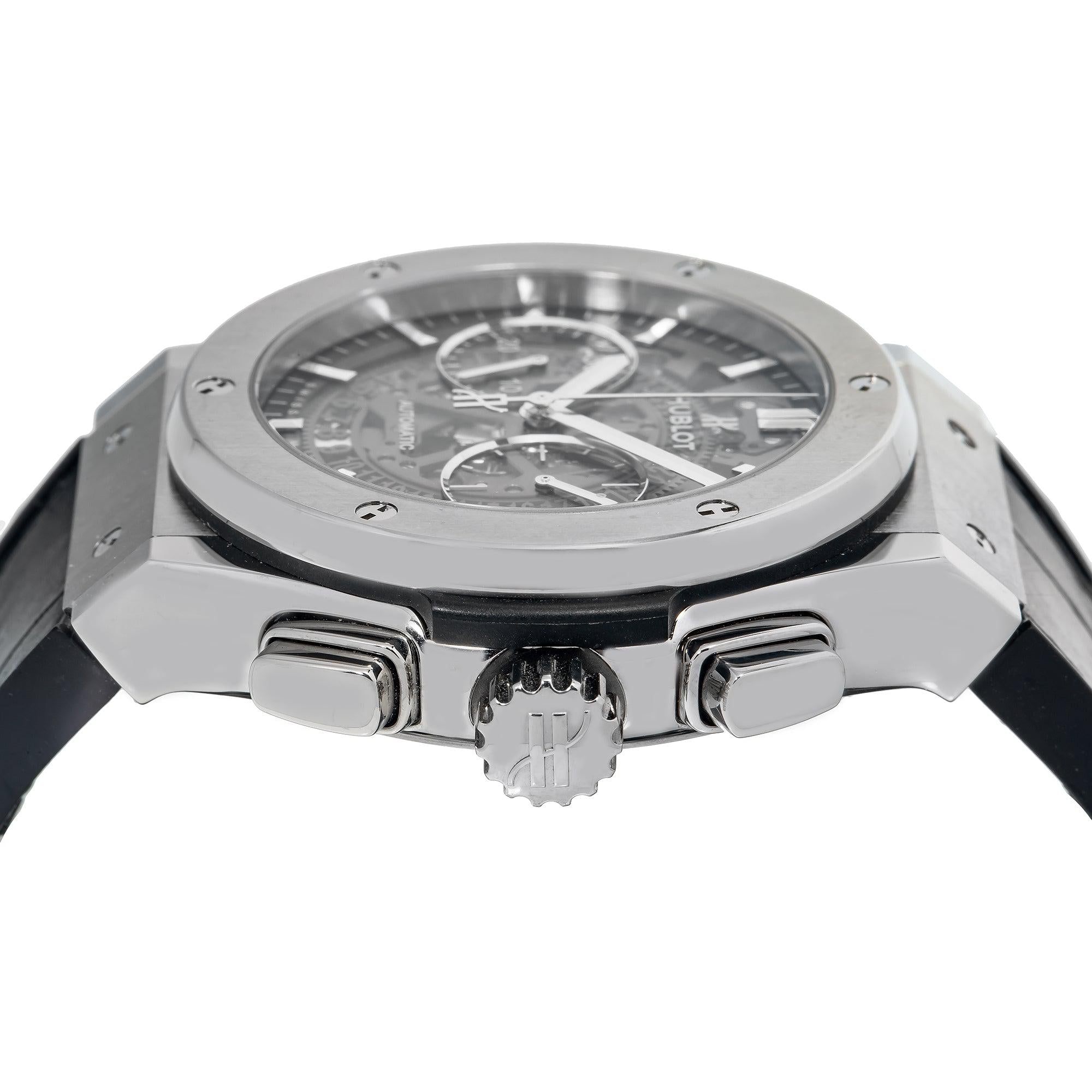 Hublot Classic Fusion Aerofusion 525NX 45MM Transparent Dial With Leather Bracelet