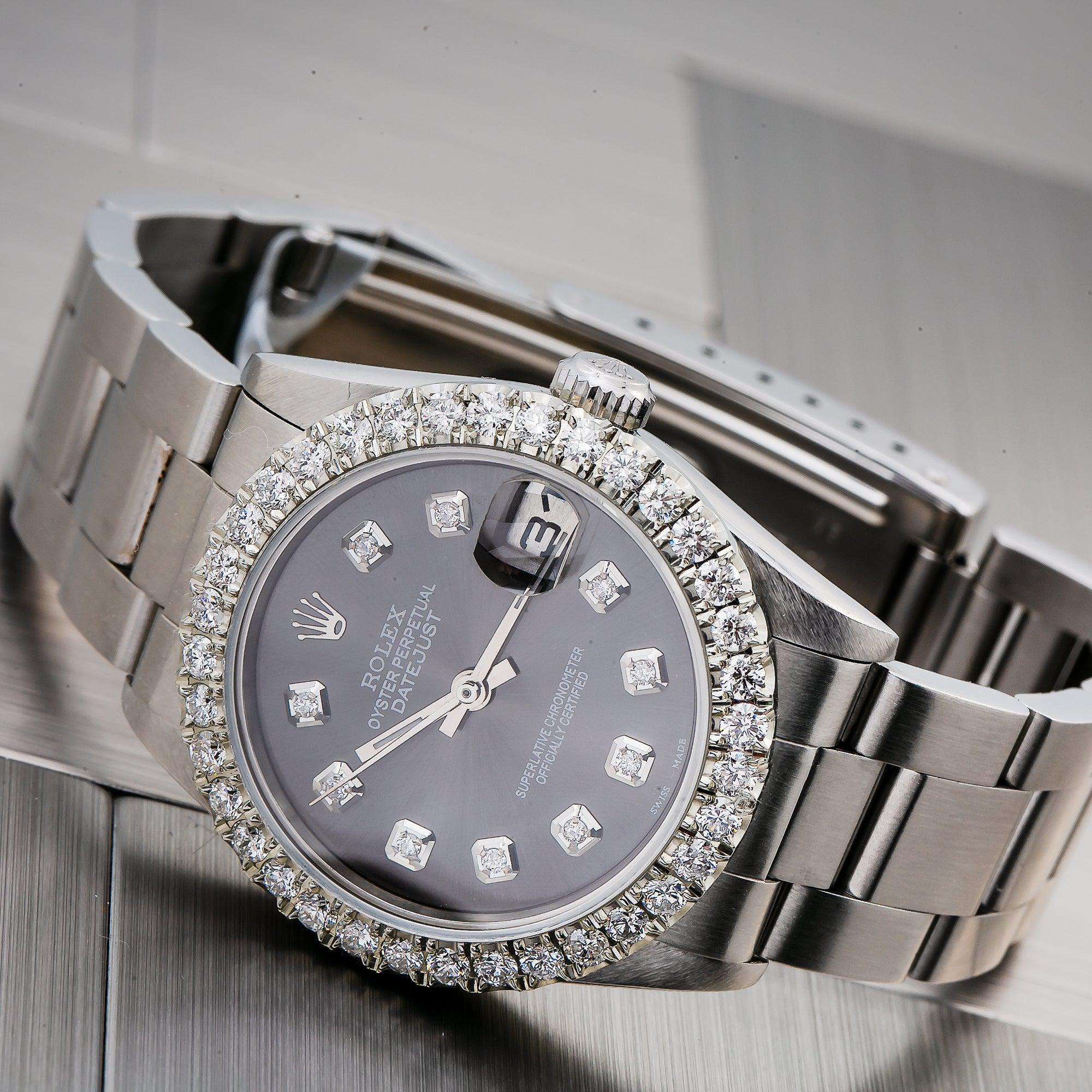 Rolex Lady-Datejust 78240 31MM Black Diamond Dial With Stainless Steel Oyster Bracelet