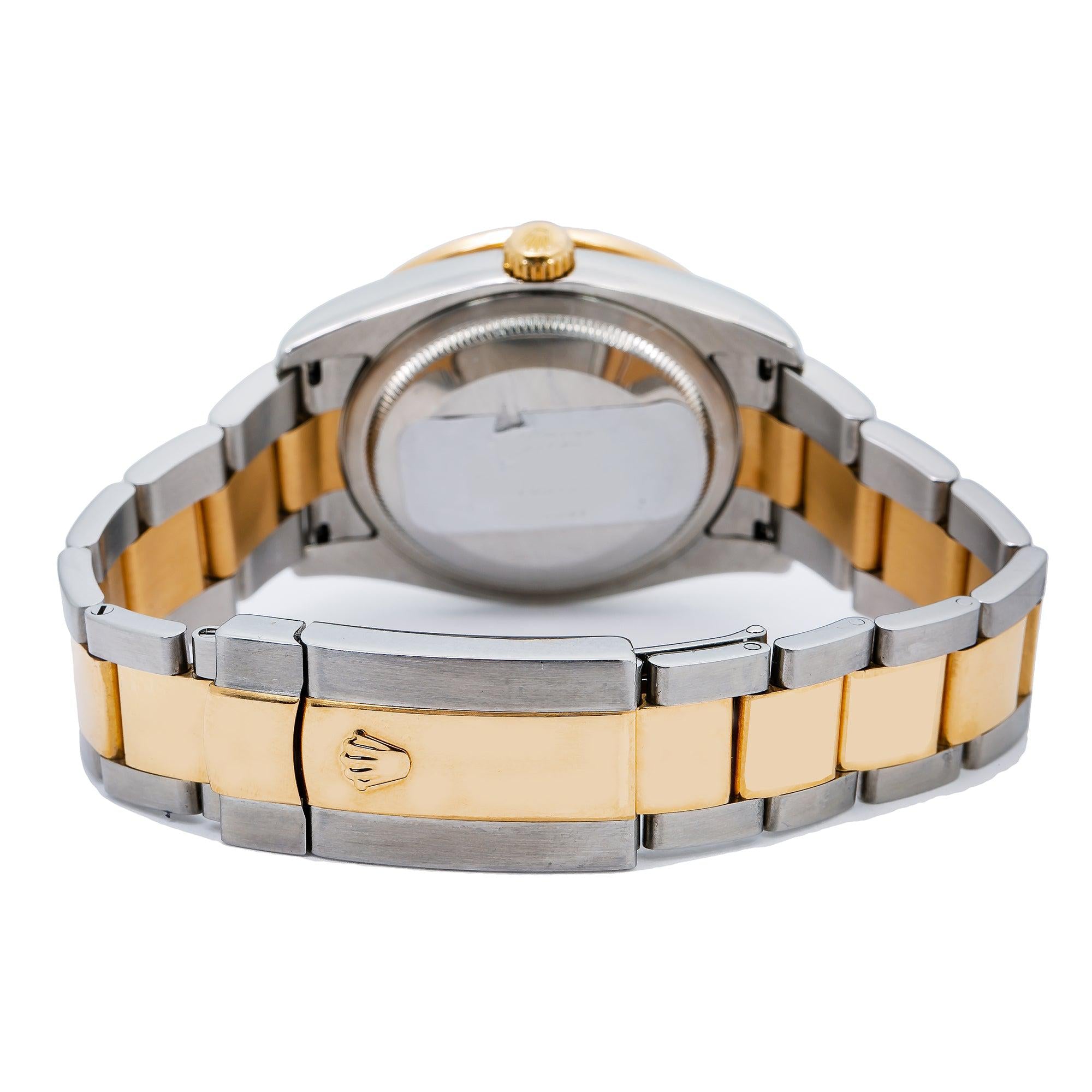 Rolex Datejust 116203 36MM Silver Diamond Dial With Two Tone Oyster Bracelet