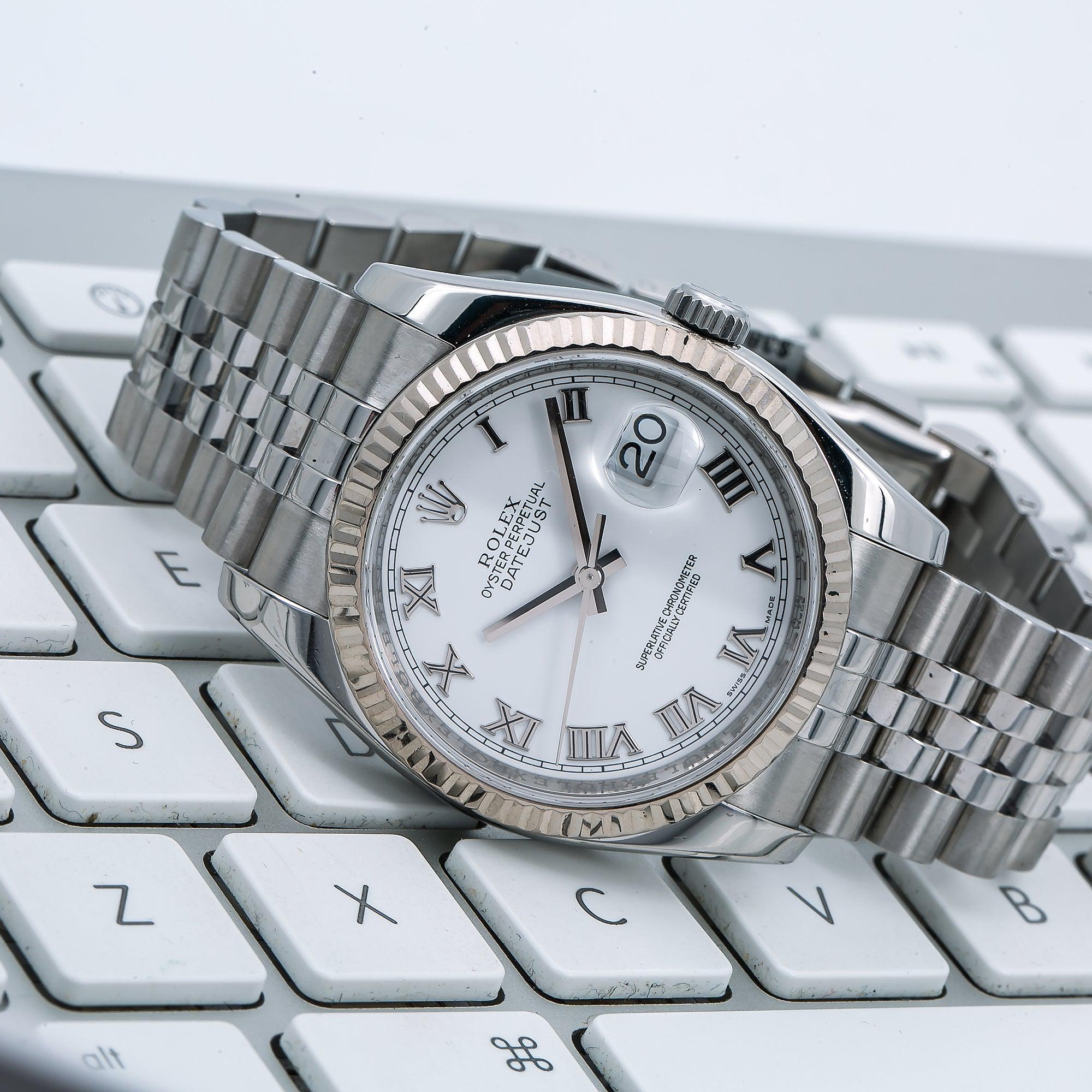 Rolex Datejust 116234 36MM White Dial With Stainless Steel Jubilee Bracelet