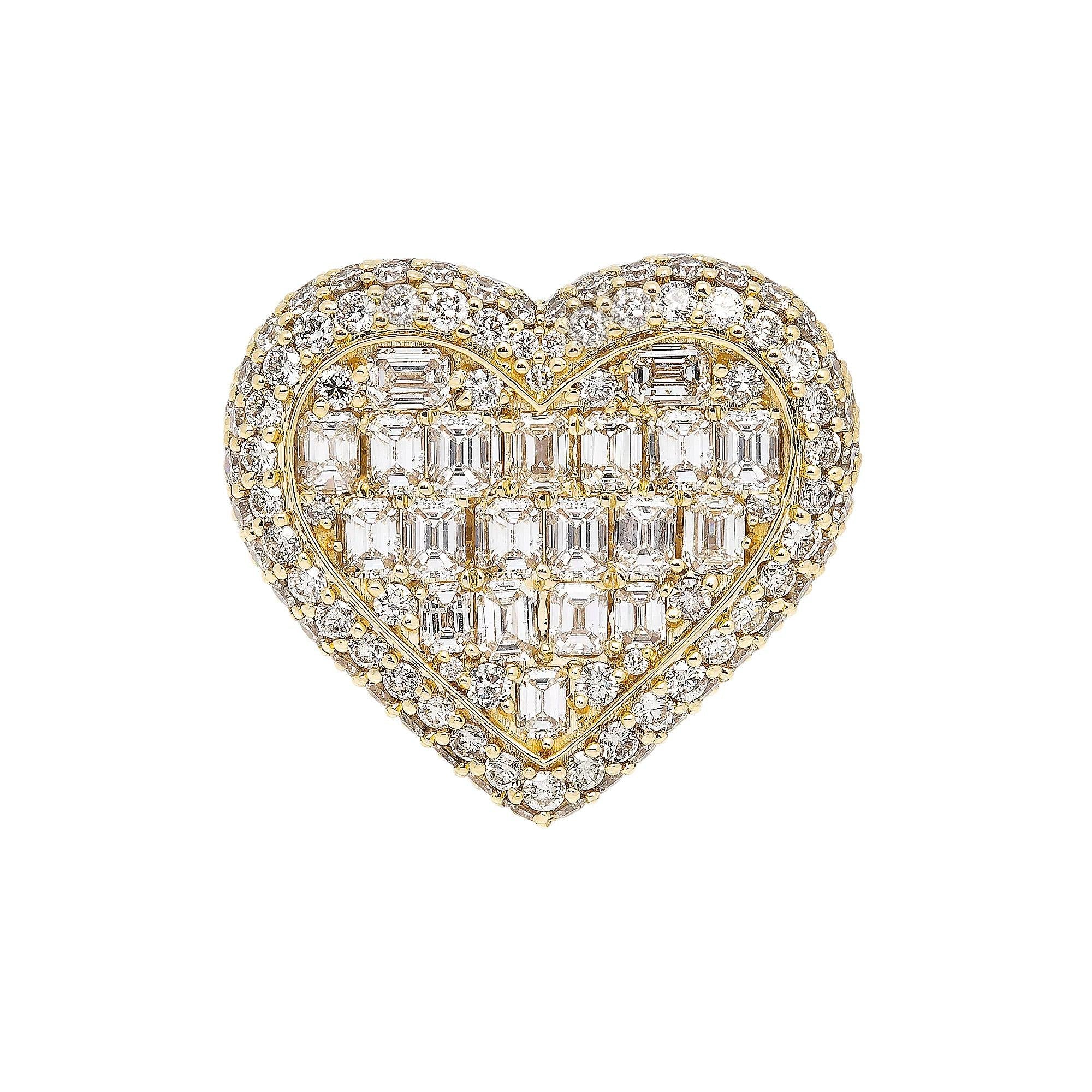 14K YELLOW GOLD LADIES RING WITH 8.58 CT DIAMONDS