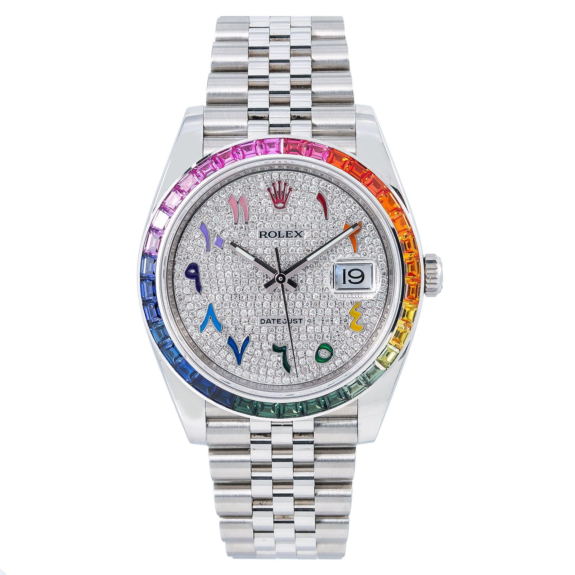 Rolex Datejust II 126300 41MM Silver Diamond Dial With Stainless Steel Jubilee Bracelet