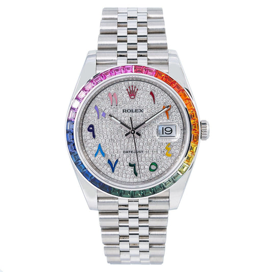 Rolex Datejust II 126300 41MM Silver Diamond Dial With Stainless Steel Jubilee Bracelet