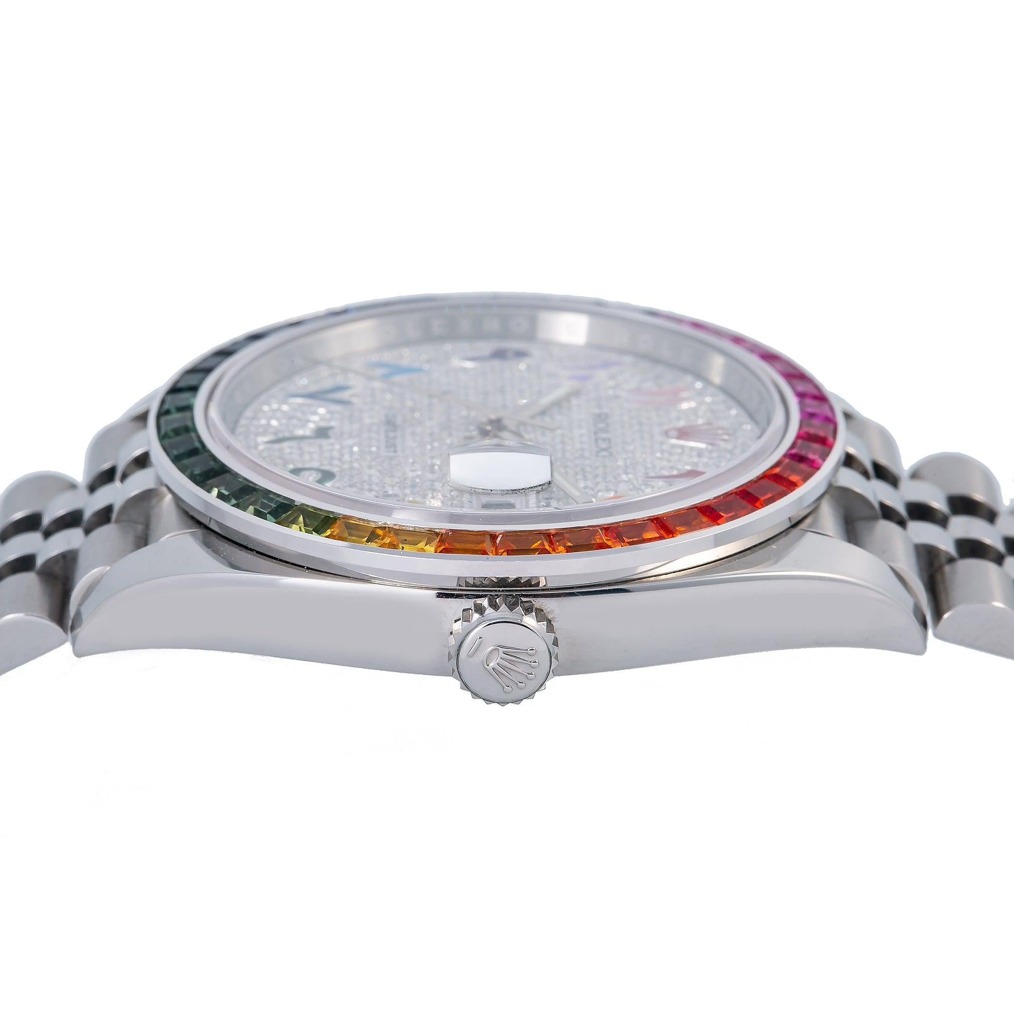 Rolex Datejust II 126300 41MM Silver Diamond Dial With Stainless Steel Jubilee Bracelet