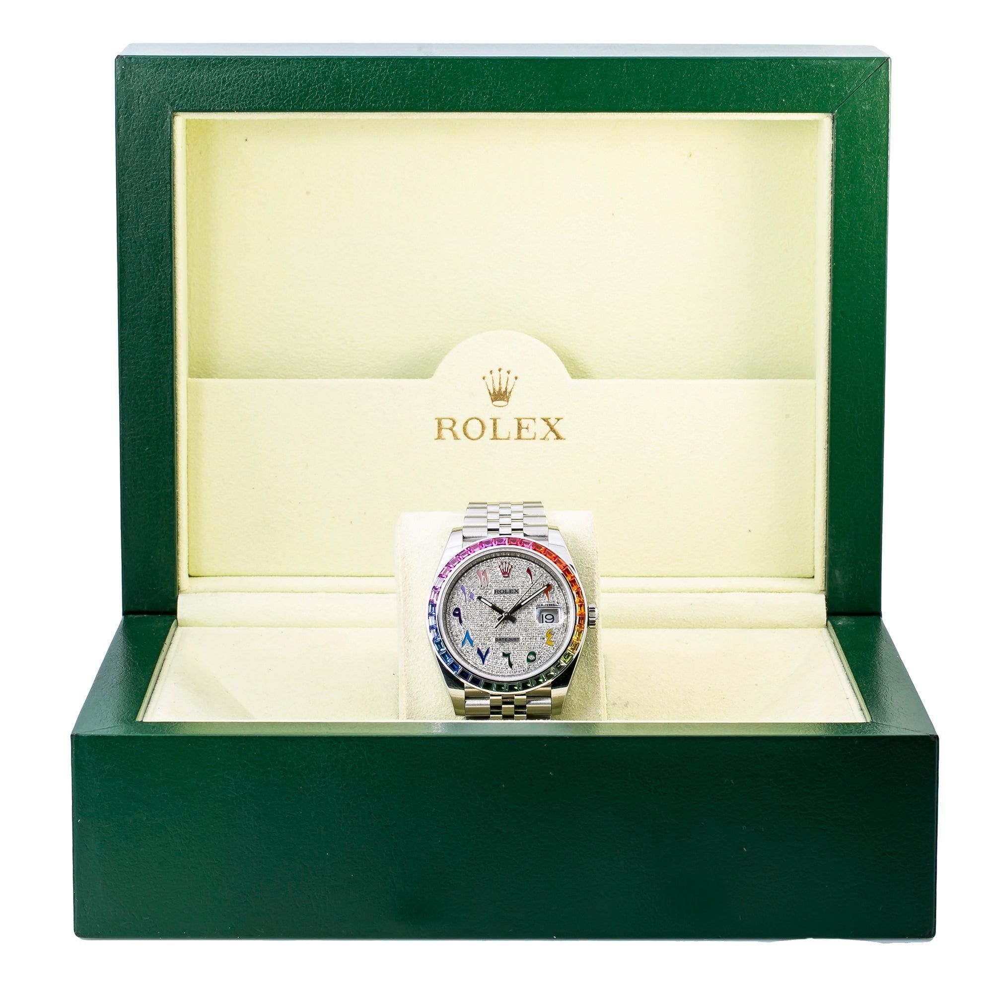 Rolex Datejust II 126300 41MM Silver Diamond Dial With Stainless Steel Jubilee Bracelet