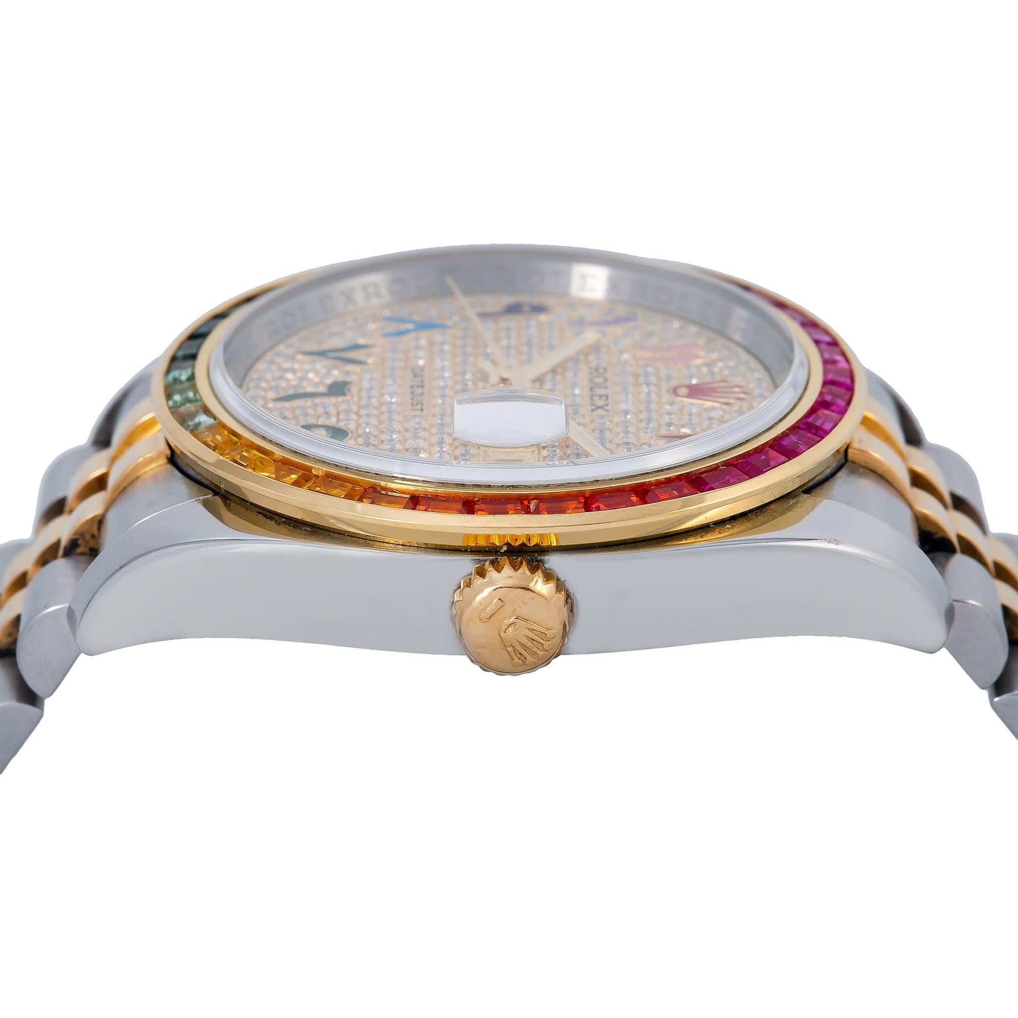 Rolex Datejust 116233 36MM Champagne Diamond Dial With Two Tone Jubilee Bracelet