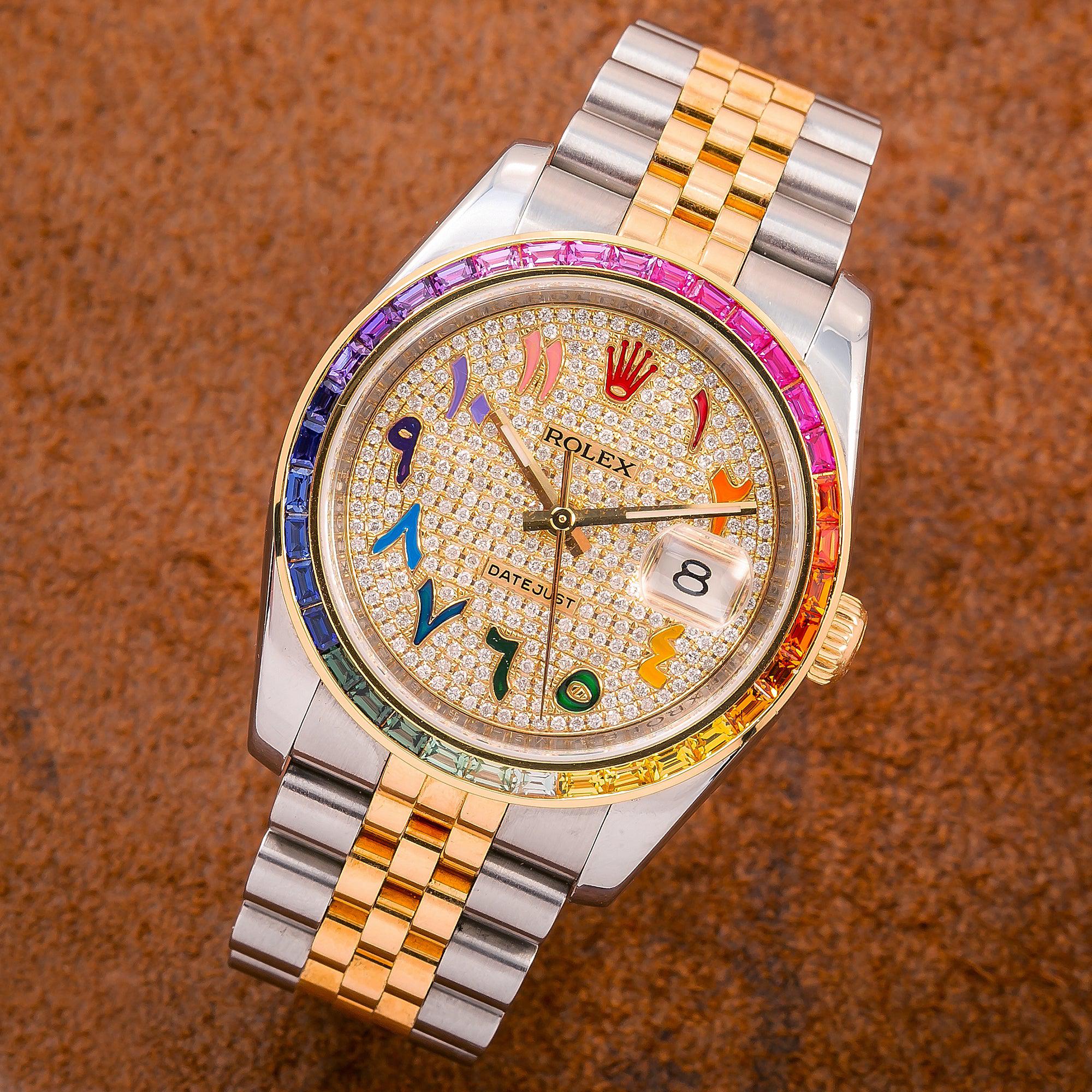 Rolex Datejust 116233 36MM Champagne Diamond Dial With Two Tone Jubilee Bracelet