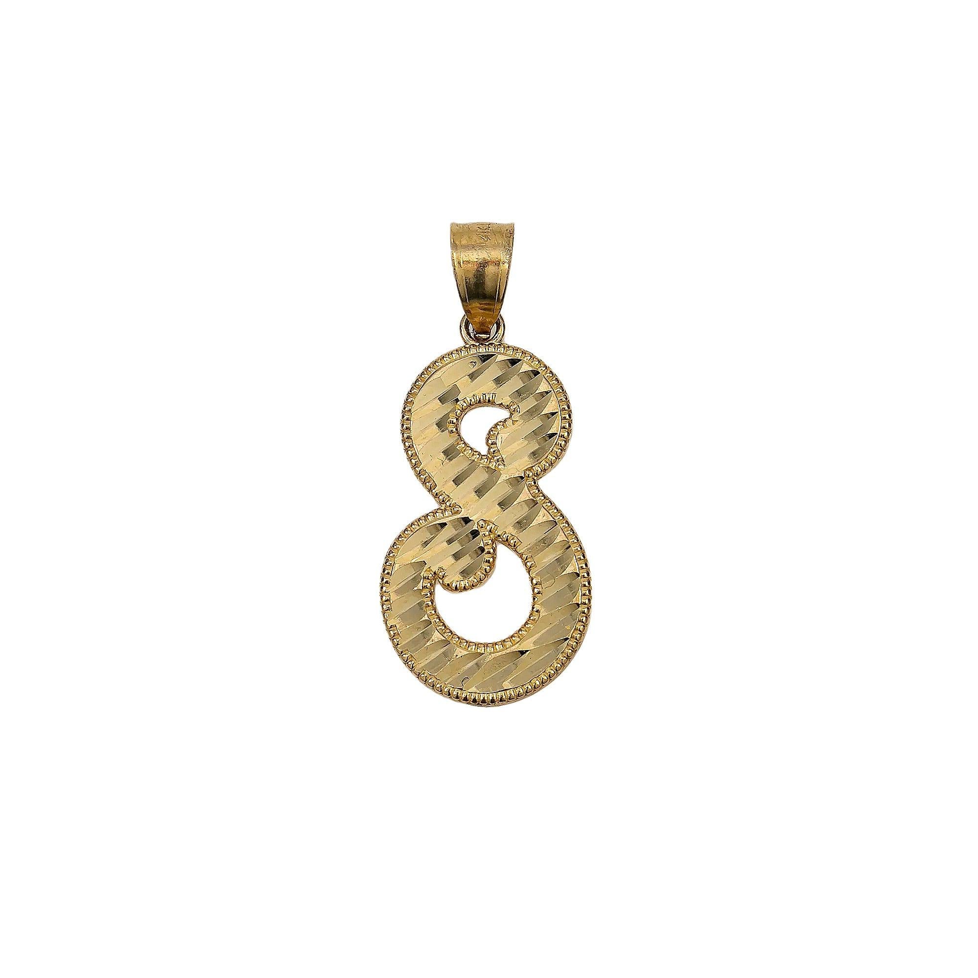 14K YELLOW GOLD S PENDANT
