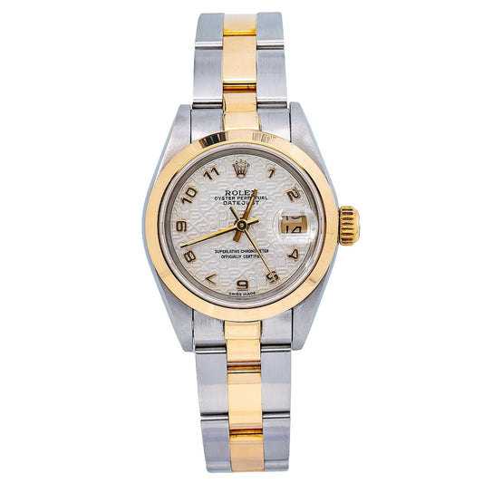 Rolex Oyster Perpetual Datejust 26MM White Dial With Two Tone Oyster Bracelet
