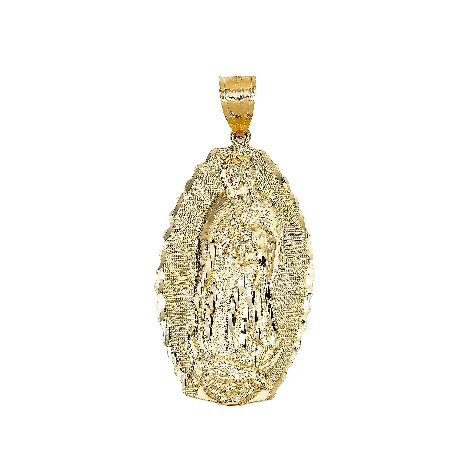 14K YELLOW GOLD SAINT MARIA PENDANT