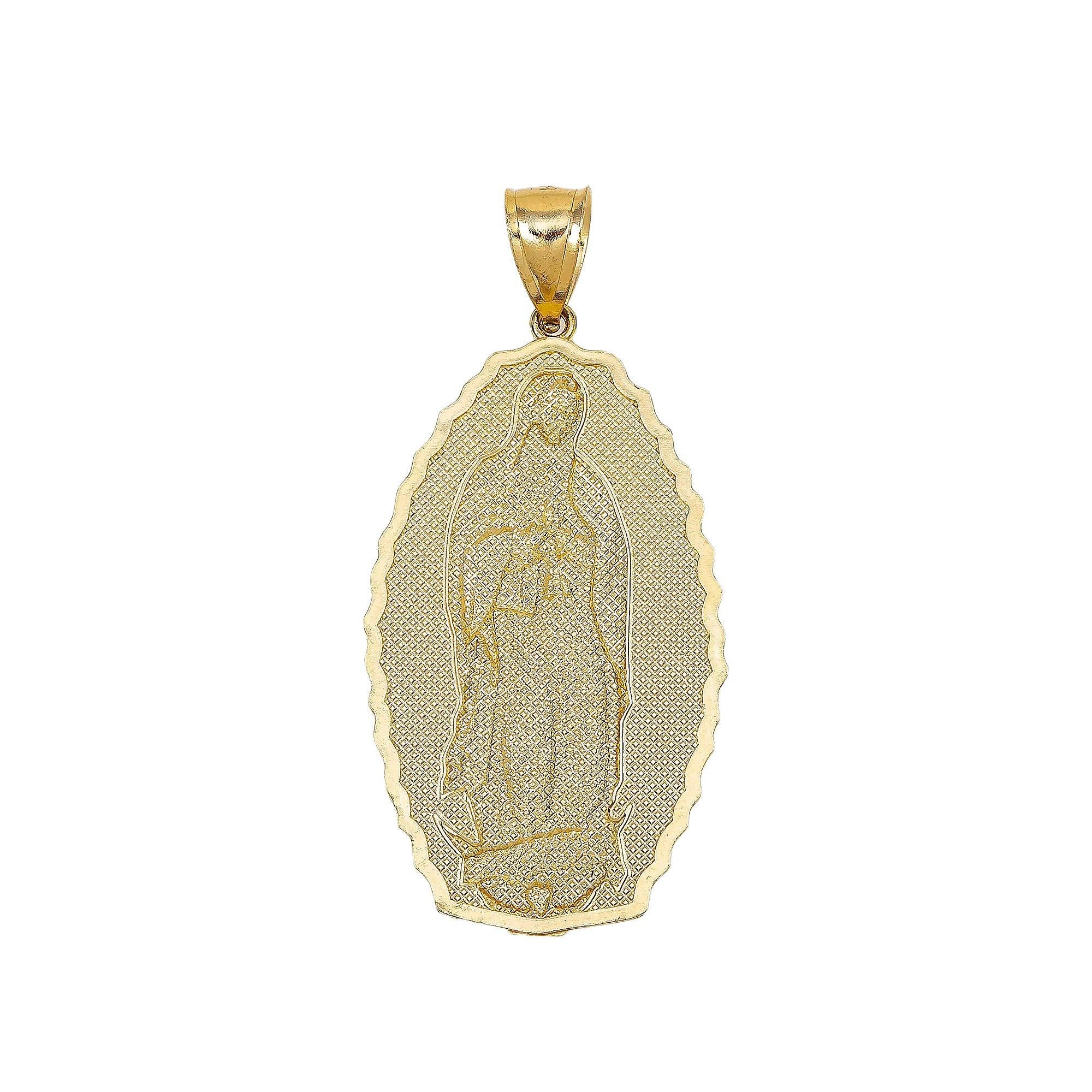14K YELLOW GOLD SAINT MARIA PENDANT