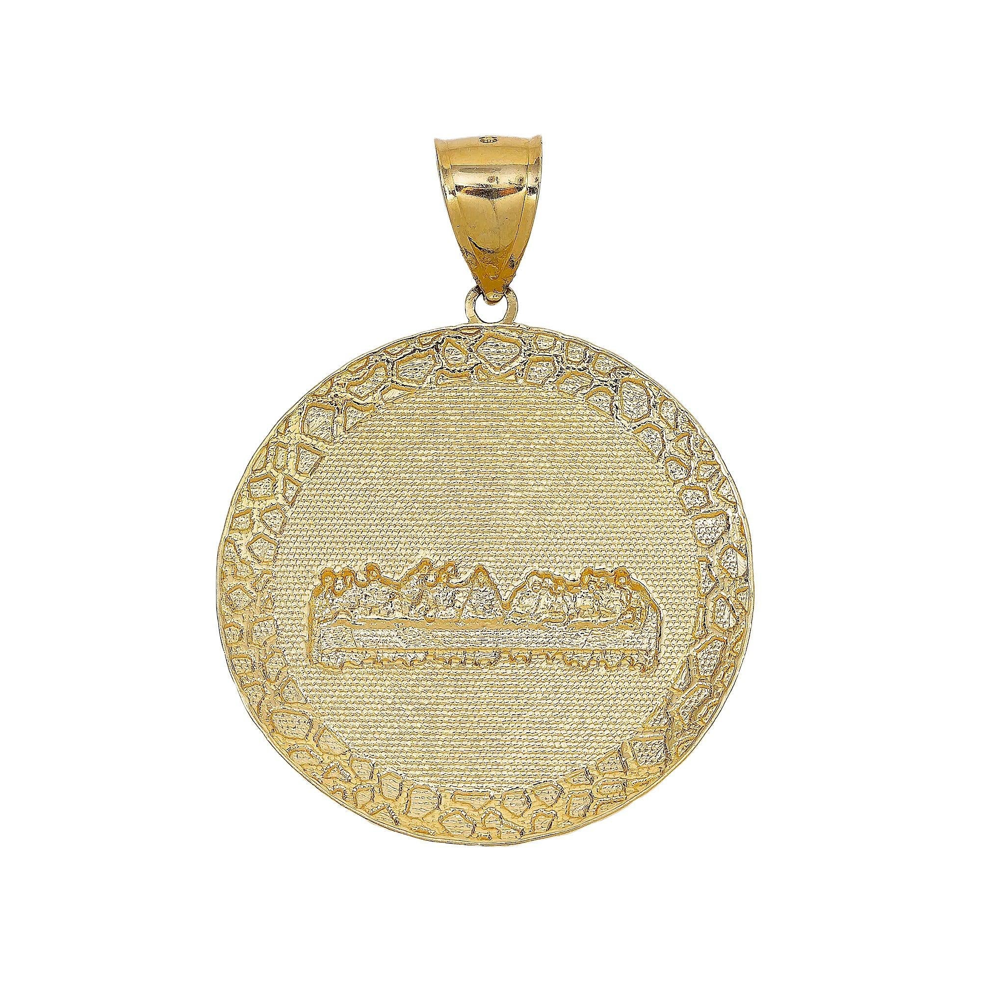 10K YELLOW GOLD LAST SUPPER PENDANT