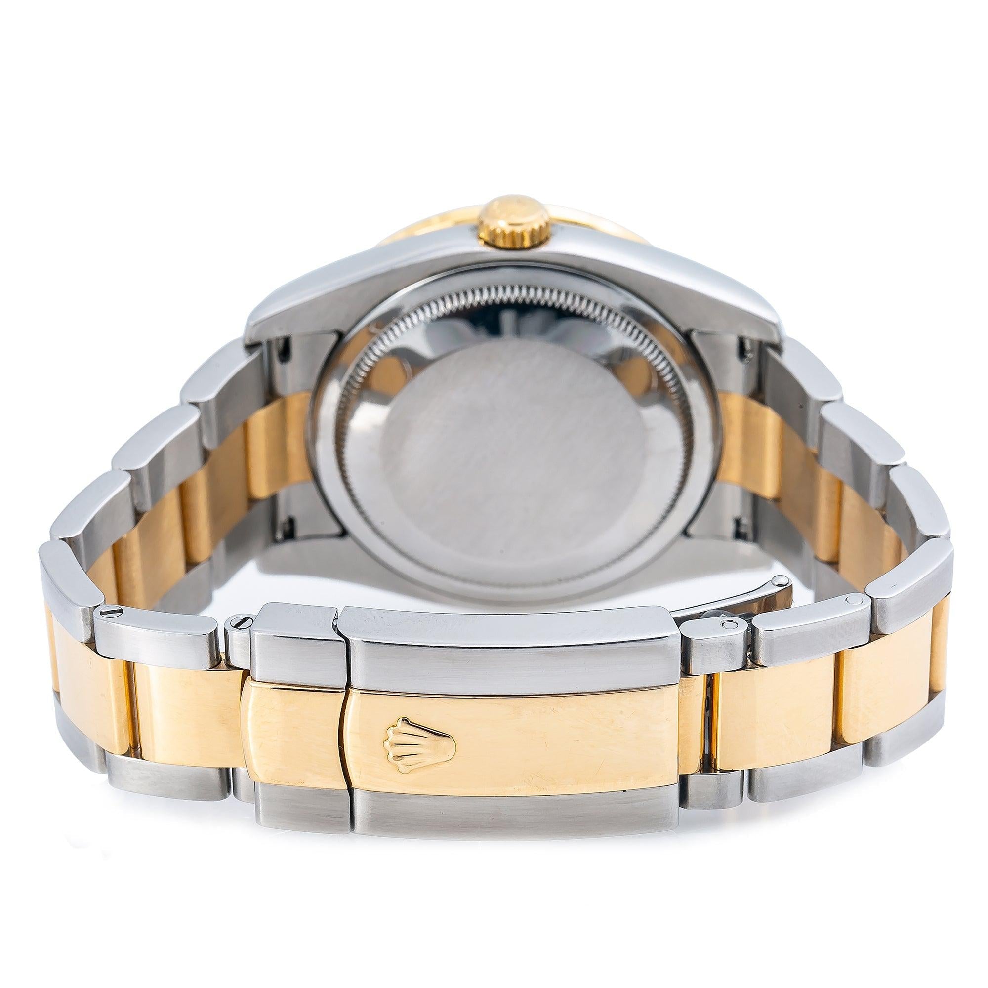 Rolex Datejust 116203 36MM Champagne Diamond Dial With Two Tone Oyster Bracelet