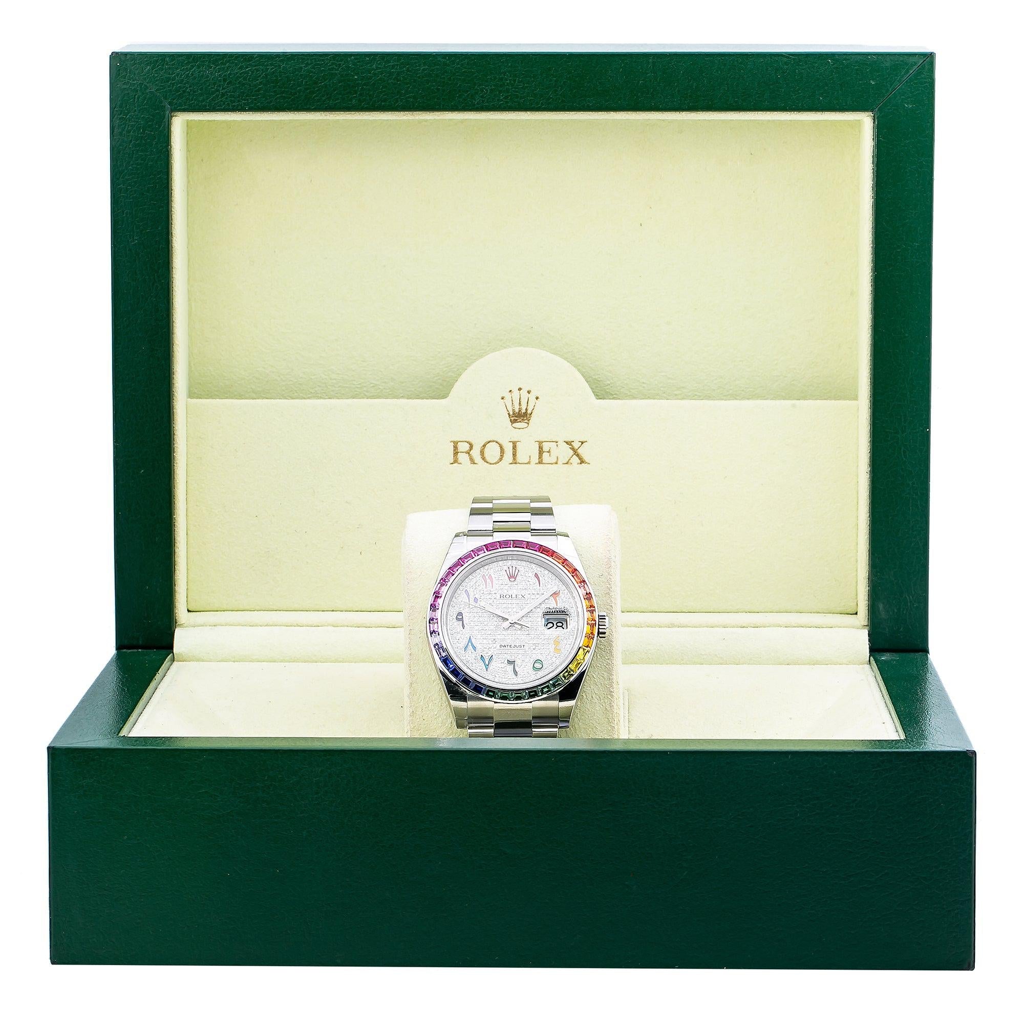 Rolex Datejust 41 126300 41MM Silver Diamond Dial With Stainless Steel Oyster Bracelet