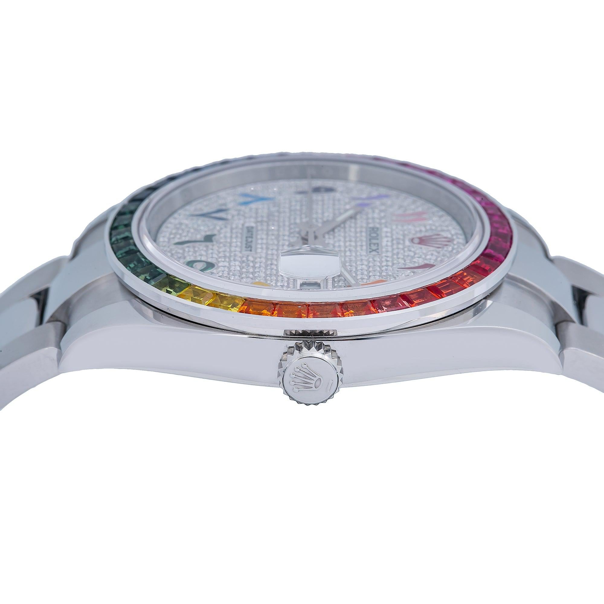 Rolex Datejust 41 126300 41MM Silver Diamond Dial With Stainless Steel Oyster Bracelet