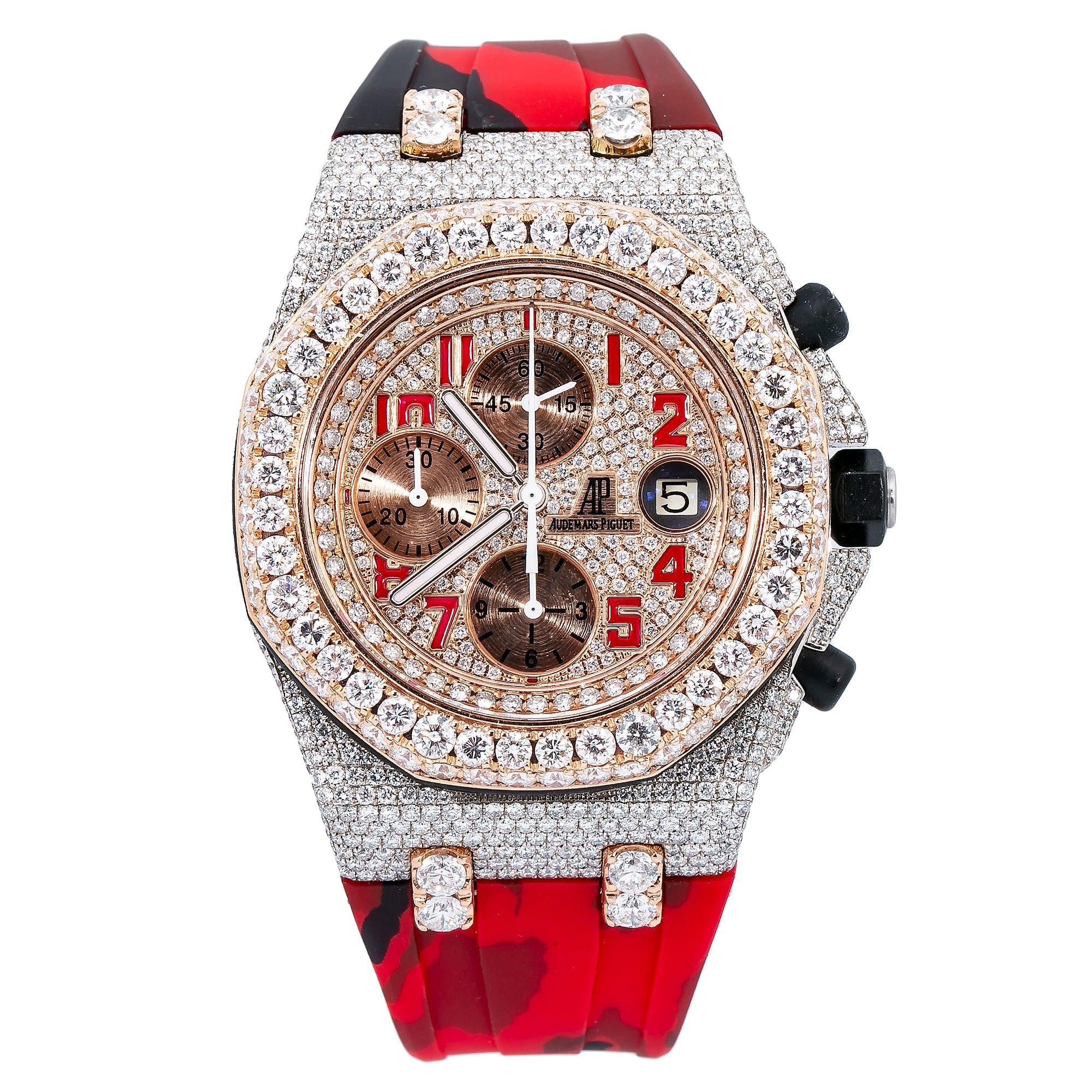 Audemars Piguet Royal Oak Offshore Chronograph 26170ST 42MM With 17.25 CT Diamonds
