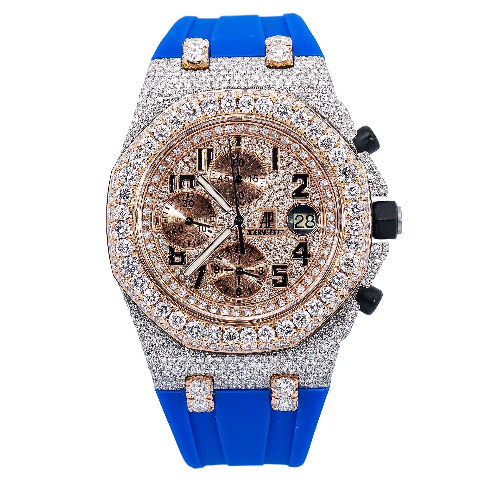 Audemars Piguet Royal Oak Offshore Chronograph 25940SK 42MM With 17.25 CT Diamonds
