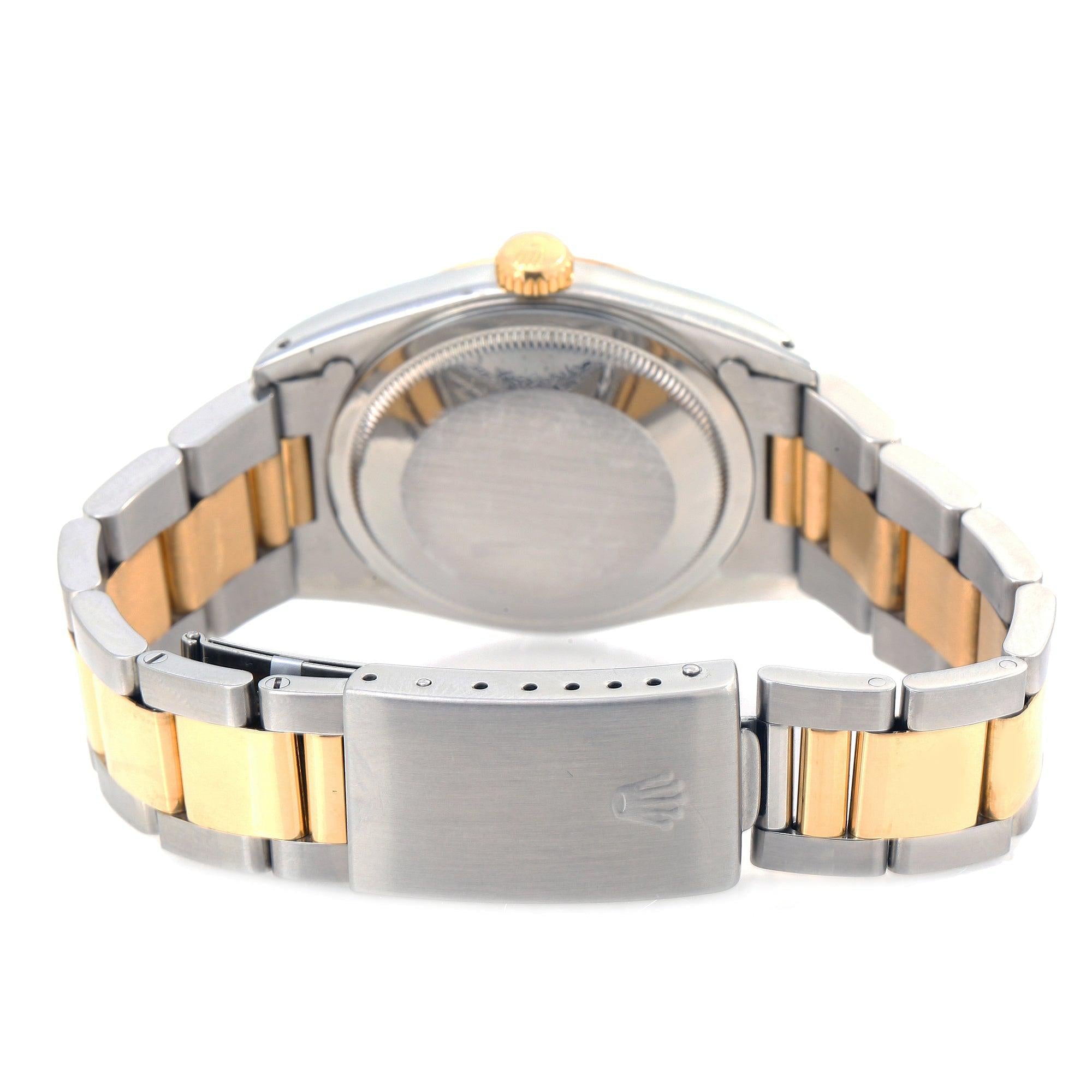 Rolex Datejust 16233 36MM White Diamond Dial With Two Tone Oyster Bracelet