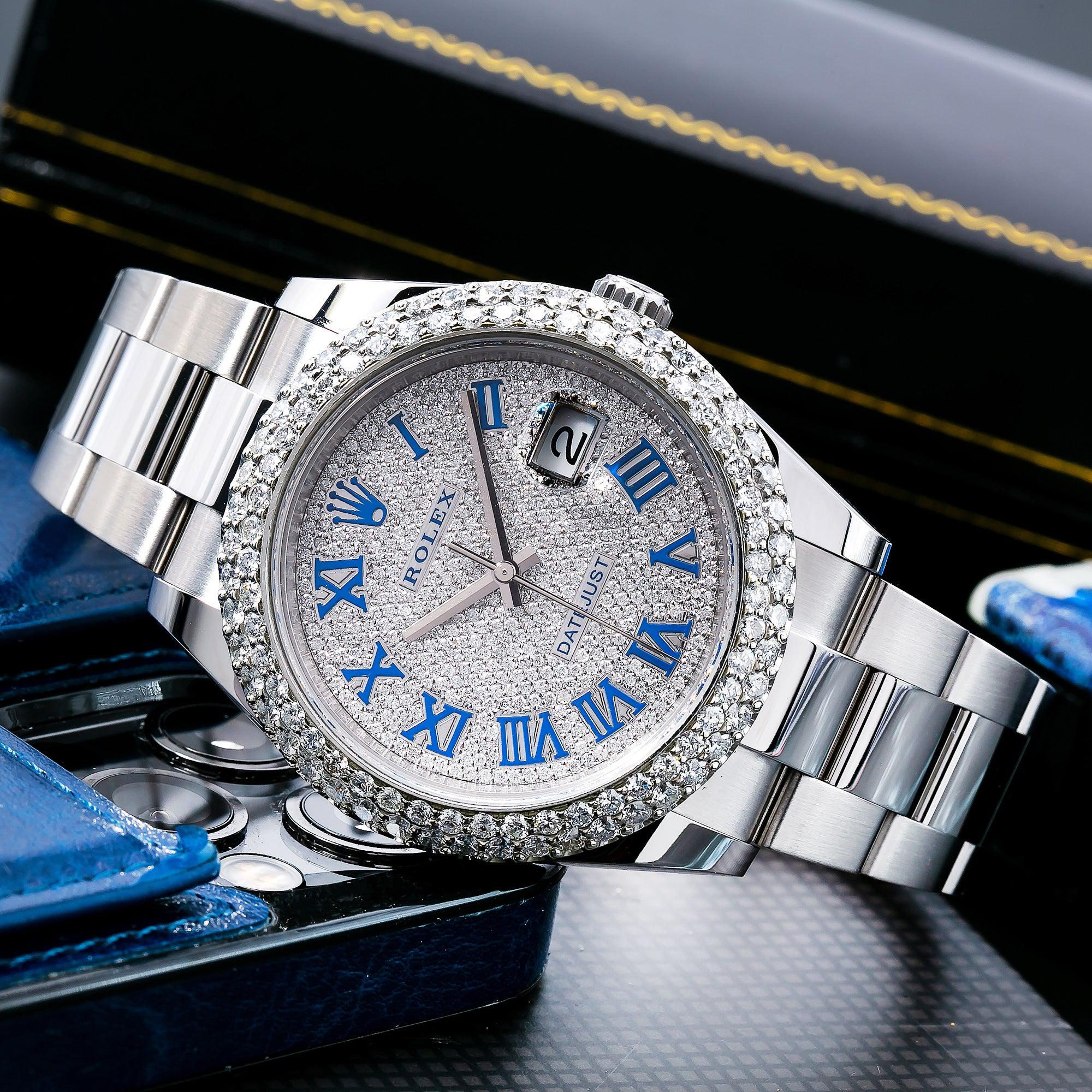 Rolex Datejust 126300 41MM Blue Diamond Dial With Stainless Steel Bracelet