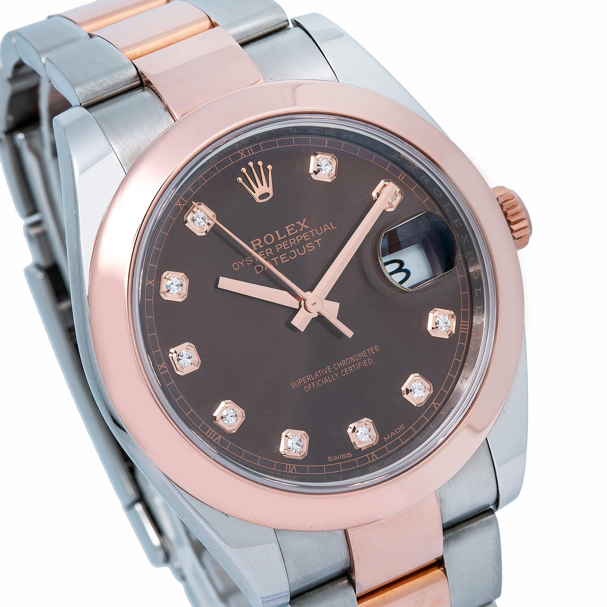 Rolex Datejust 126301 41MM Brown Dial With Two Tone Bracelet