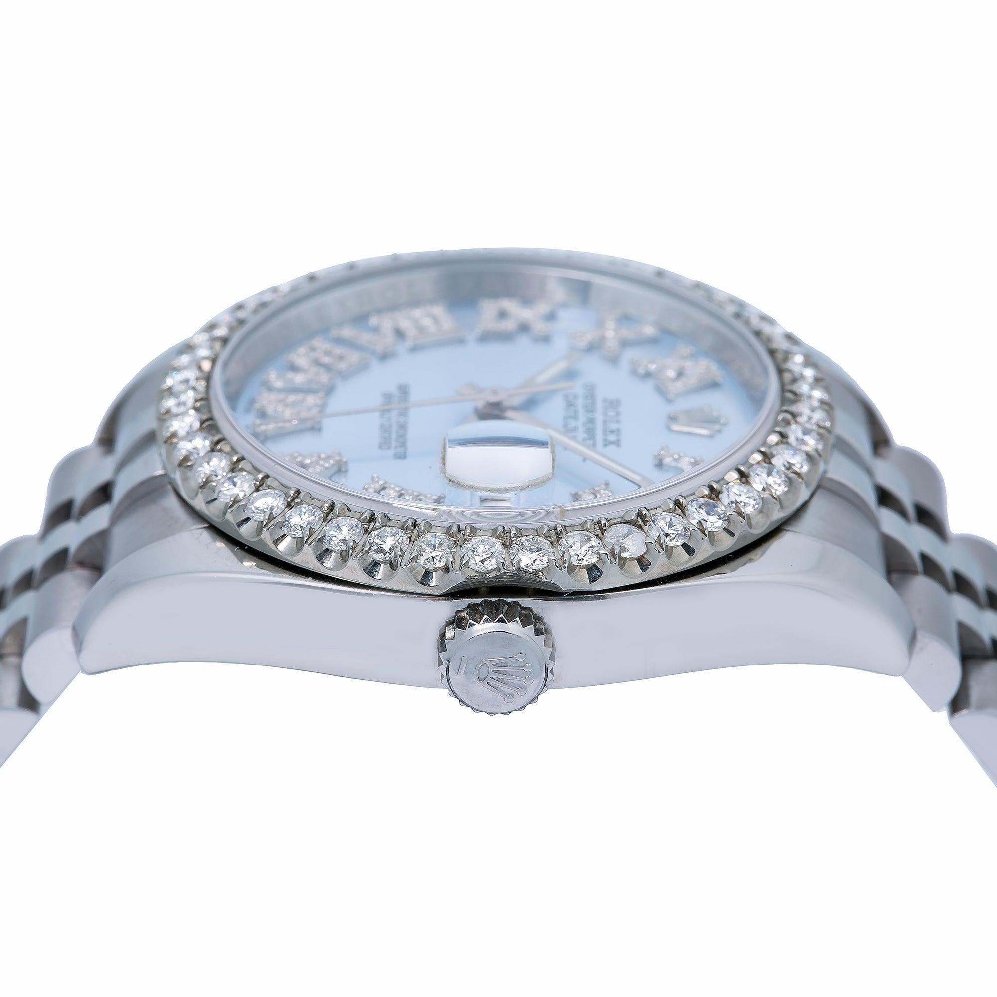 Rolex Datejust 116234 36MM Blue Diamond Dial With Stainless Steel Bracelet