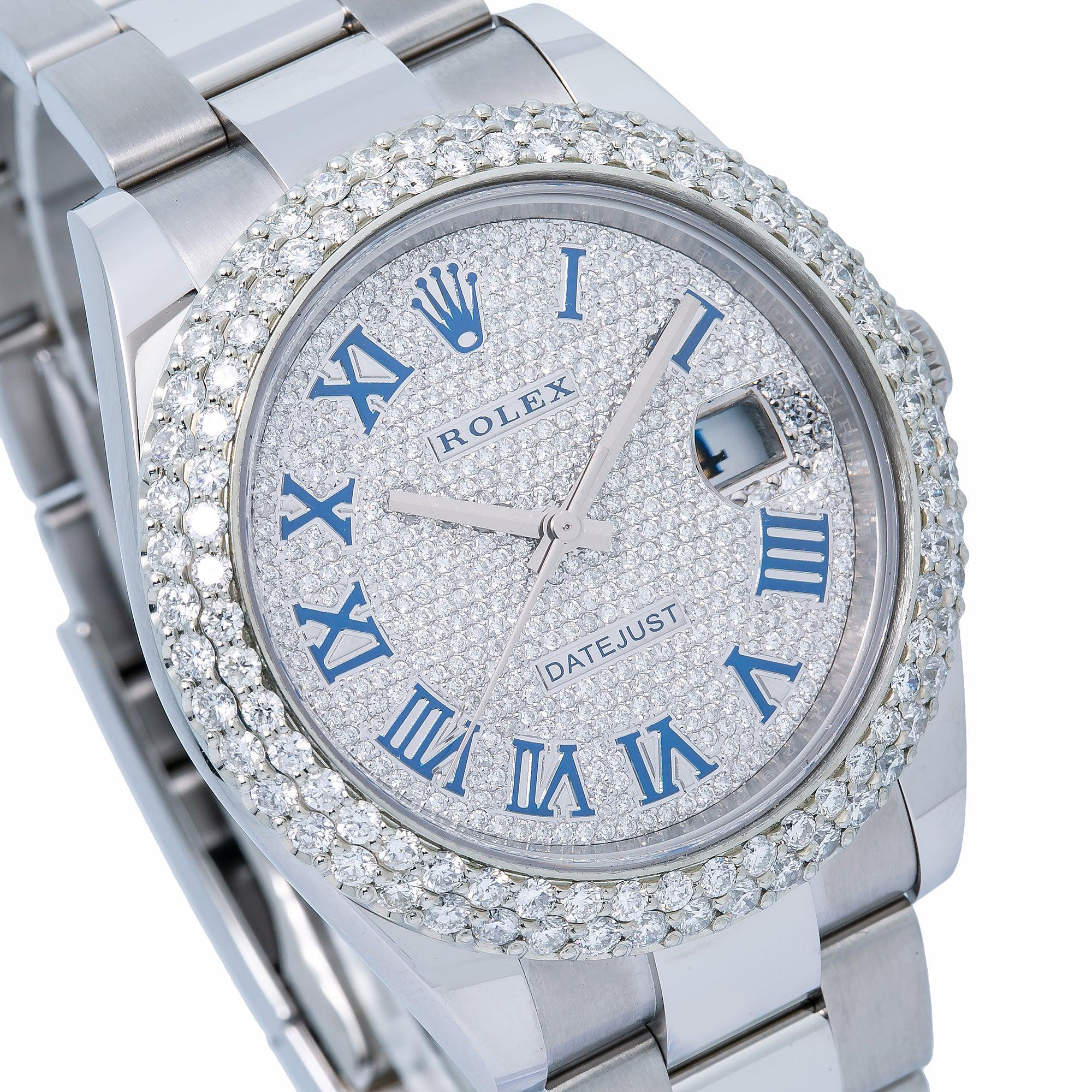 Rolex Datejust 126300 41MM Blue Diamond Dial With Stainless Steel Bracelet