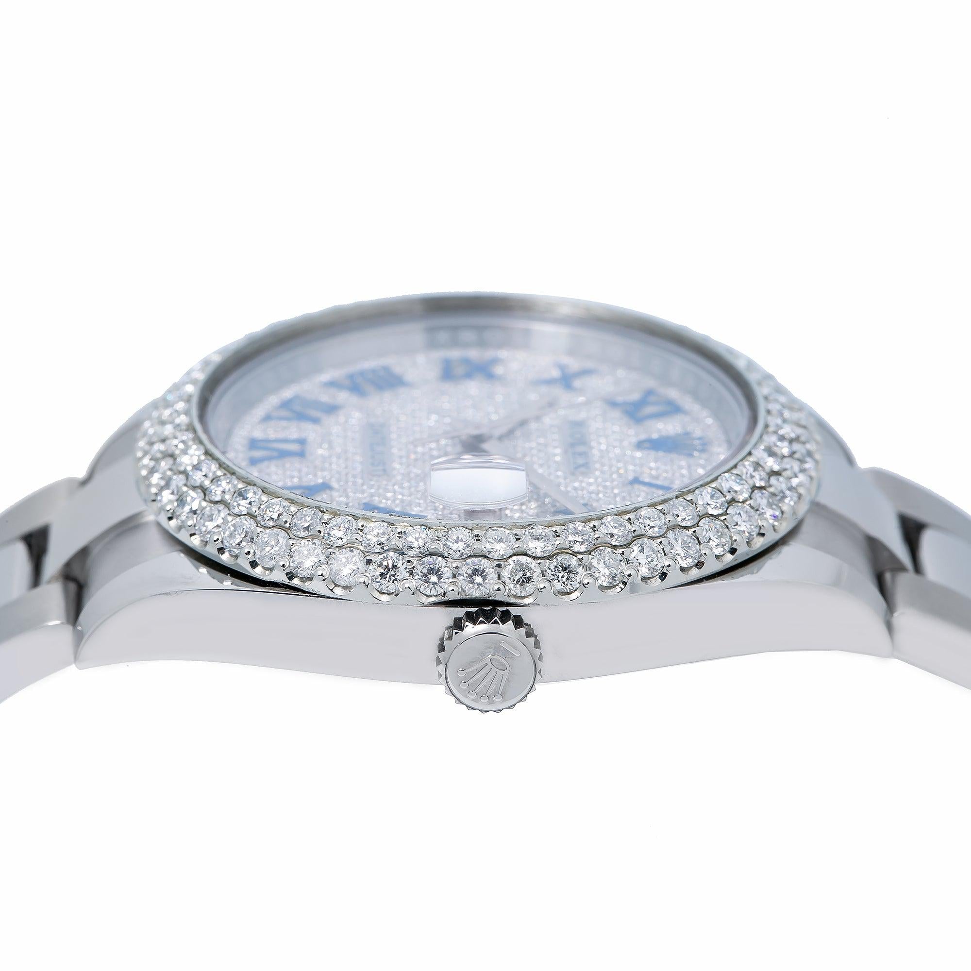 Rolex Datejust 126300 41MM Blue Diamond Dial With Stainless Steel Bracelet